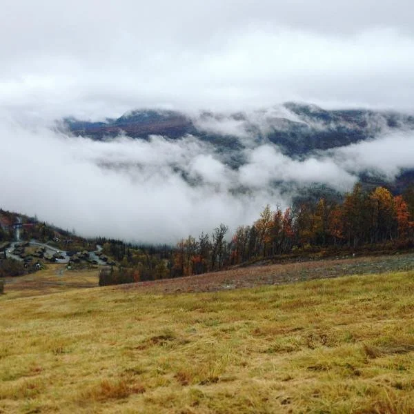 cloudy mountain scape in Norway