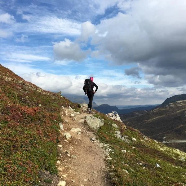 women hiking in Europe
