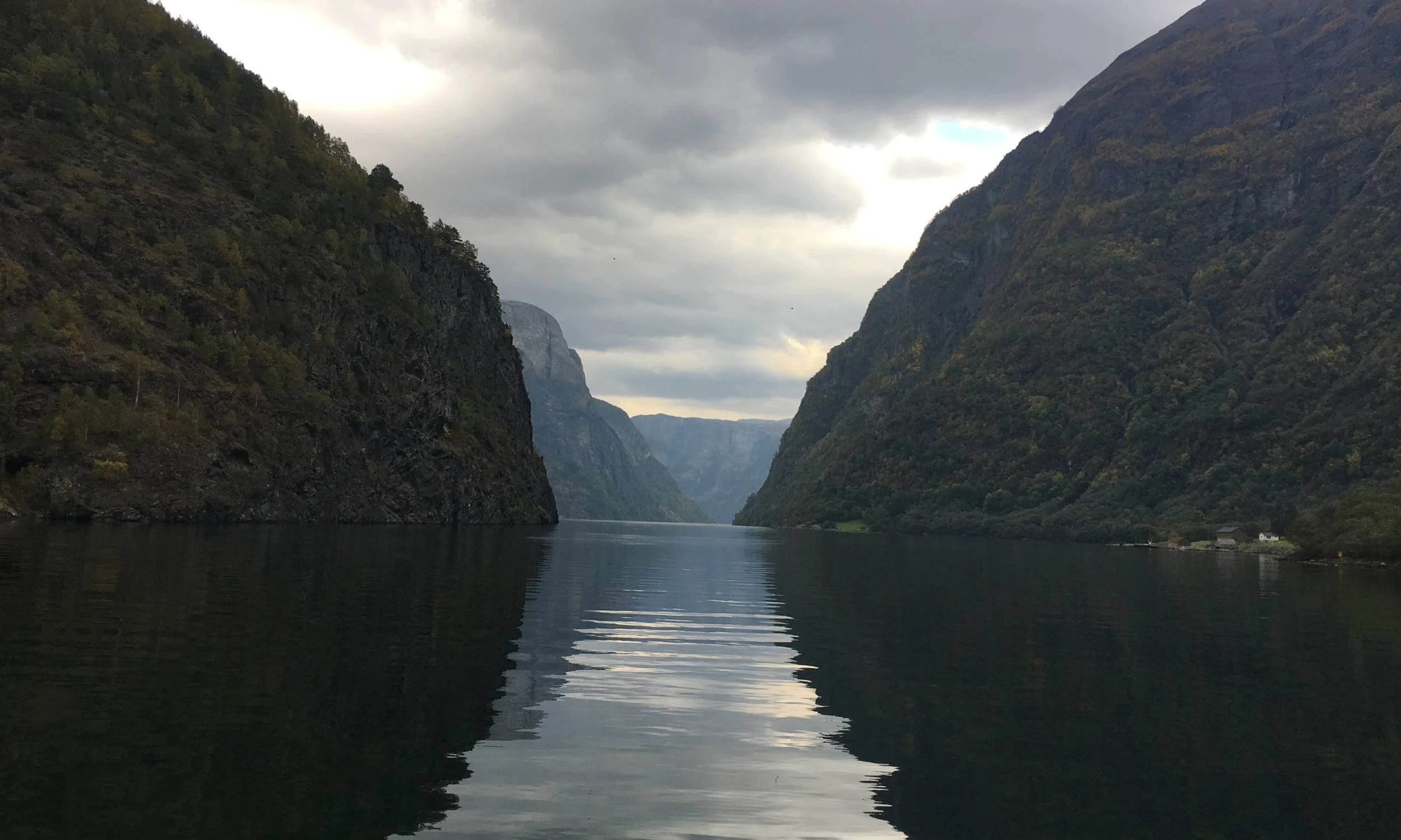 View from Queribus Castle over the Corbiere Mountain Range of southern France