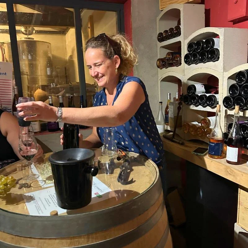 wine aeration device used during wine tasting in Languedoc Region France