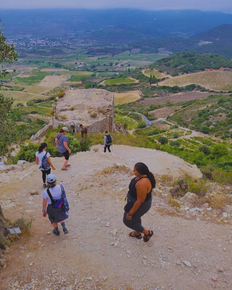 group of people on a cultural tour guided by Athara Adventures in southern France
