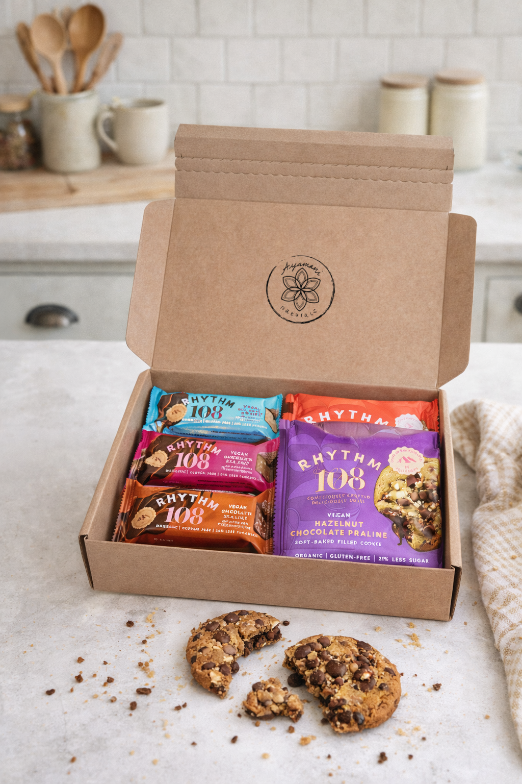 Chocolates & Soft Baked Cookies Box | Vegan & Organic, RYTHM108