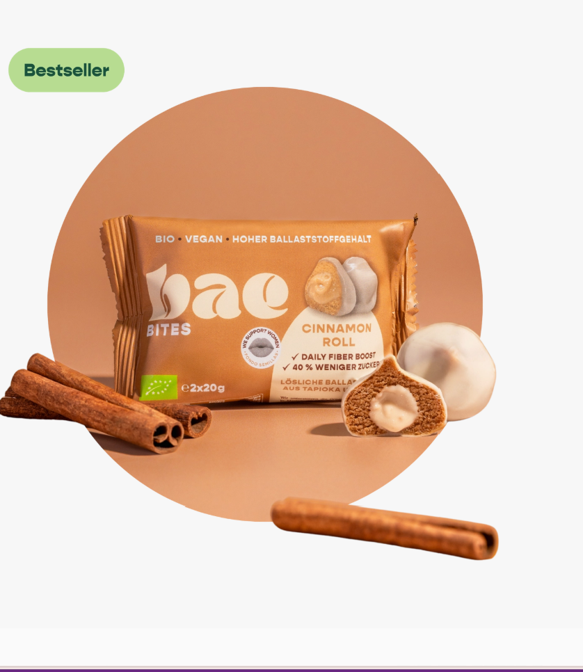 CINNAMON ROLL Bite | Organic, Vegan, Gluten Free | BAE