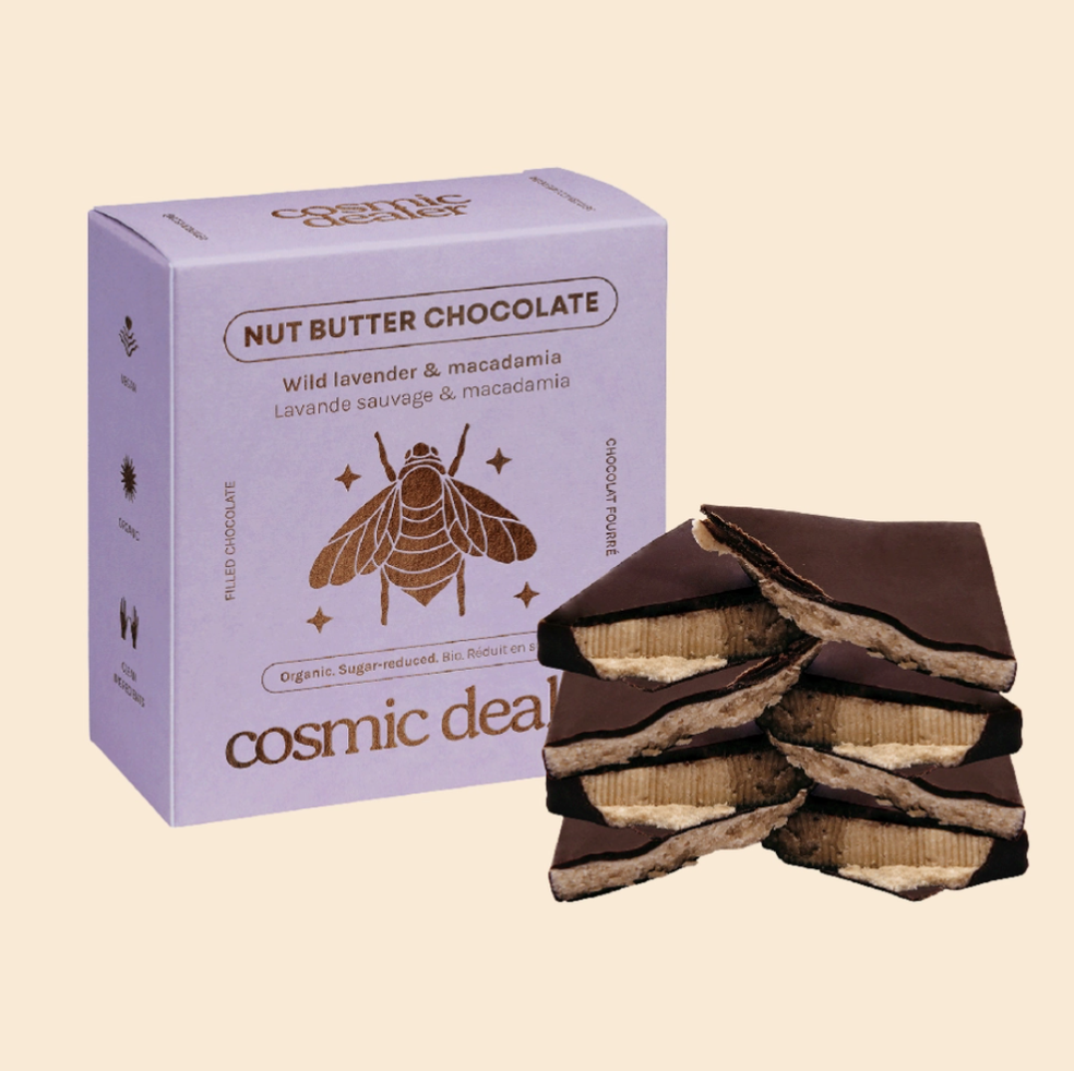 Lavender Macadamia Chocolates | Natural, Vegan, by Cosmic Dealer