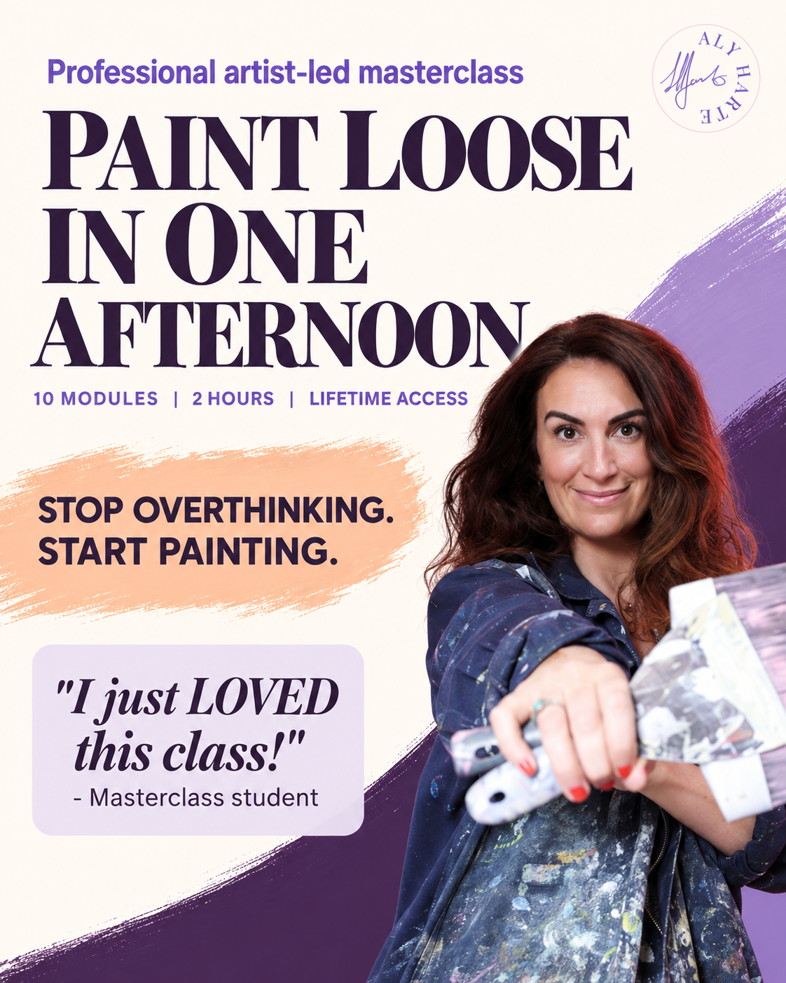 Master the foundations of loose painting in 2 hours!