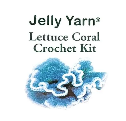 Jelly Yarn Blue Lettuce Coral Crochet Kit