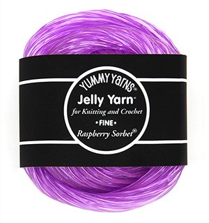 jelly yarn, translucent yarn, yarn, vinyl yarn, purple yarn, crochet, knit, waterproof yarn, black light reactive