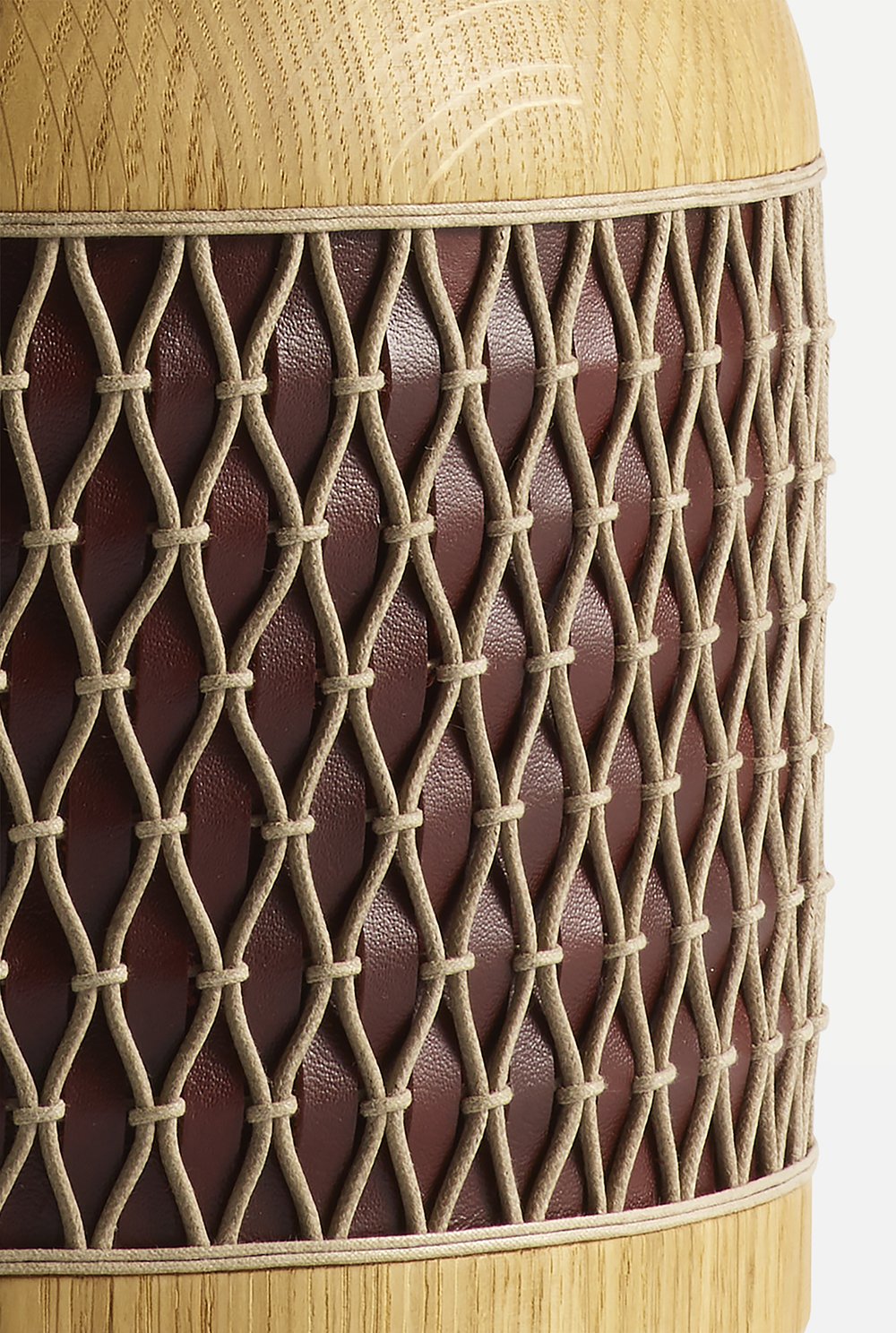 Aimee Betts_Short Barrel Lamp_Oxblood Lattice_2_Web.jpg