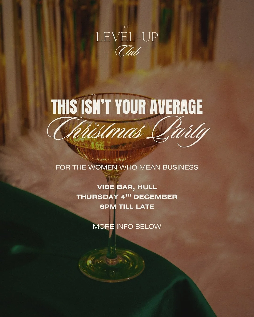 Boss women deserve better than a boring Christmas party. You&rsquo;ve worked your ass off this year, now it&rsquo;s time to celebrate it.

This isn&rsquo;t your average Christmas do&hellip; it&rsquo;s a night for women who mean business. Join The Lev
