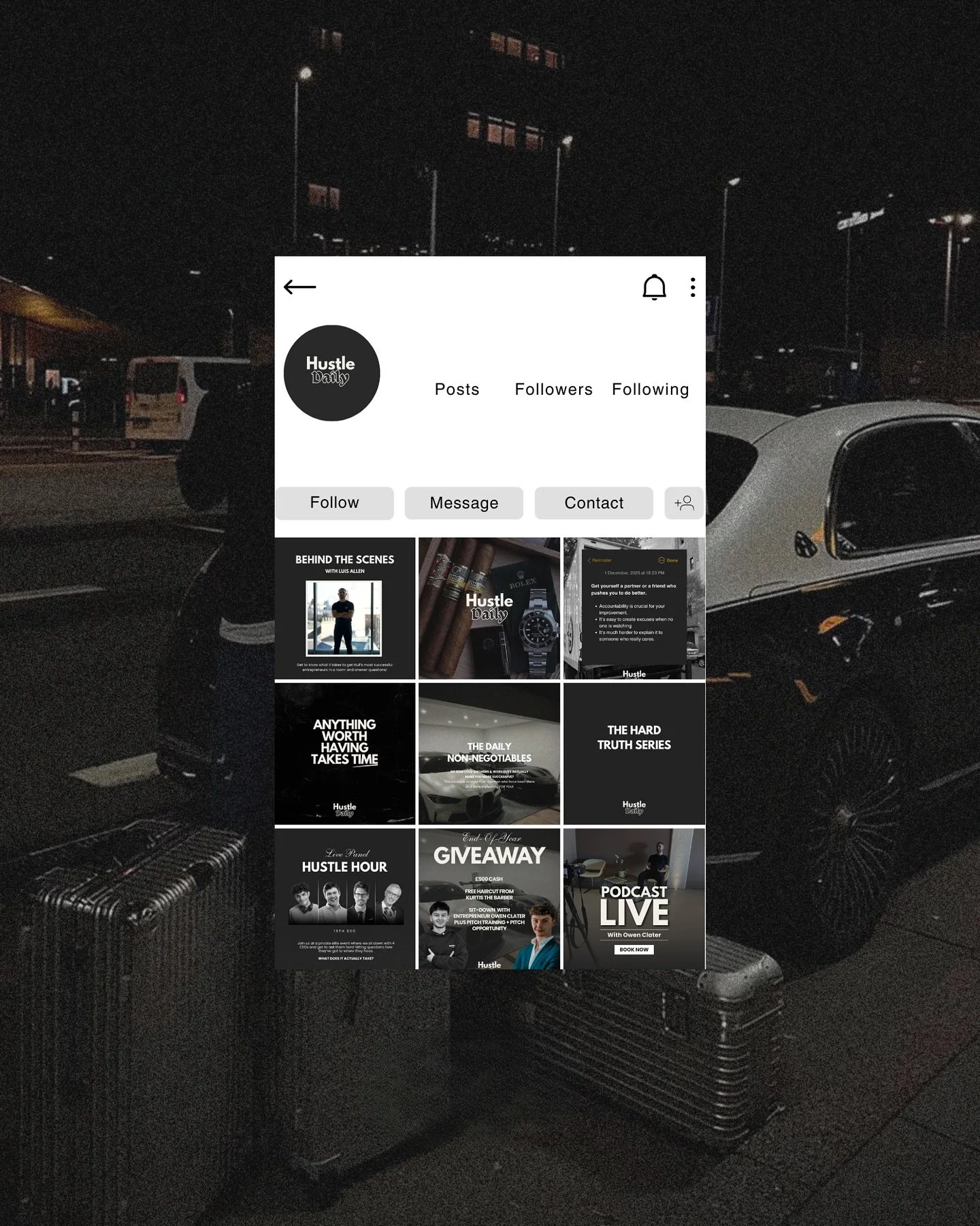 @luisaln_ came to me with the passion &ndash; he just needed help pulling the brand together with clarity.

Inspired by The Level-Up Club, we refined @hustledailycast social media presence with clean, bold templates that finally feel aligned.

Someti