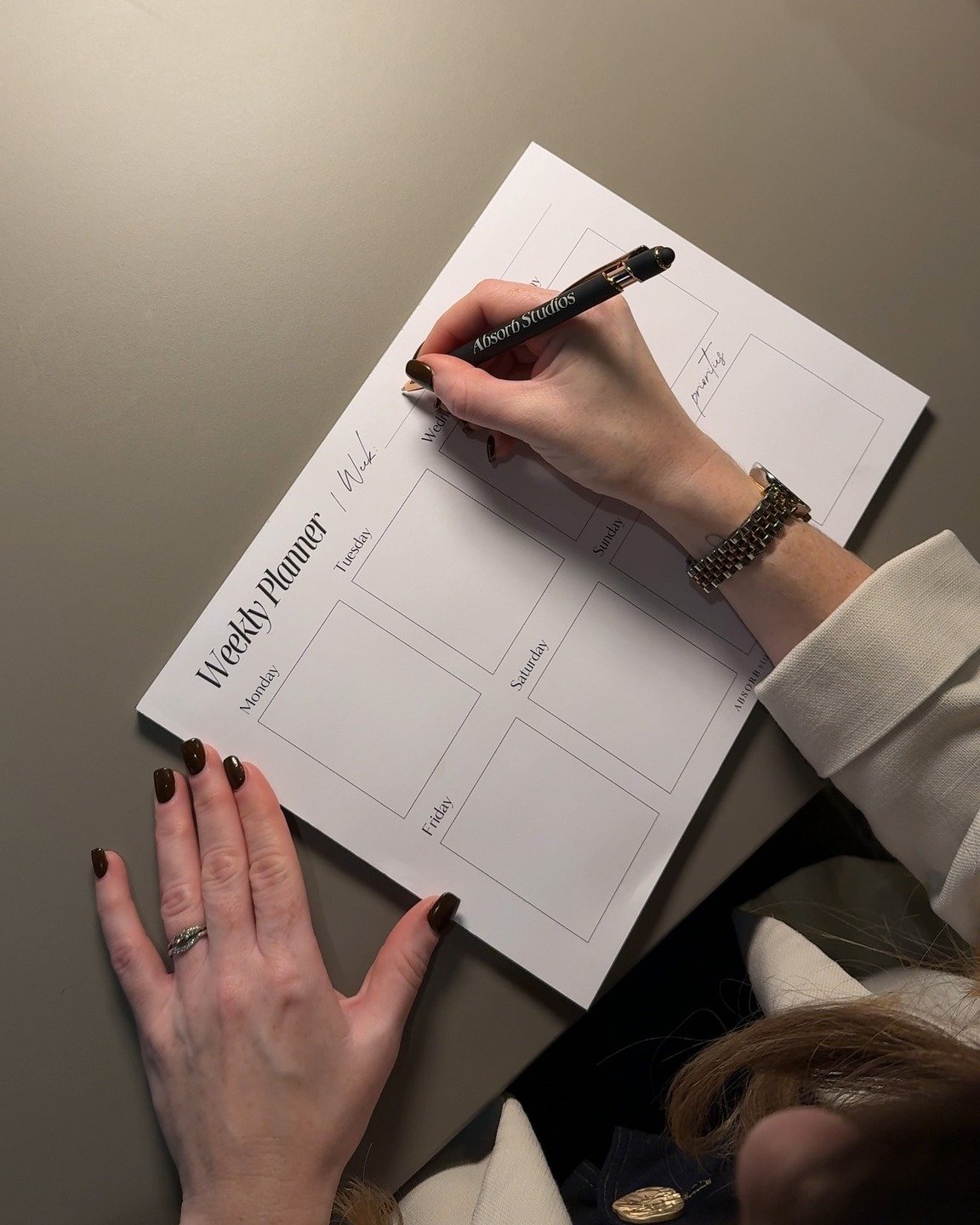 I designed this planner because I needed it myself.

Nothing beats paper &amp; pen to get SH*T done! 

✨ Grab one via the link in bio
Tag a bestie who needs one too 🖤