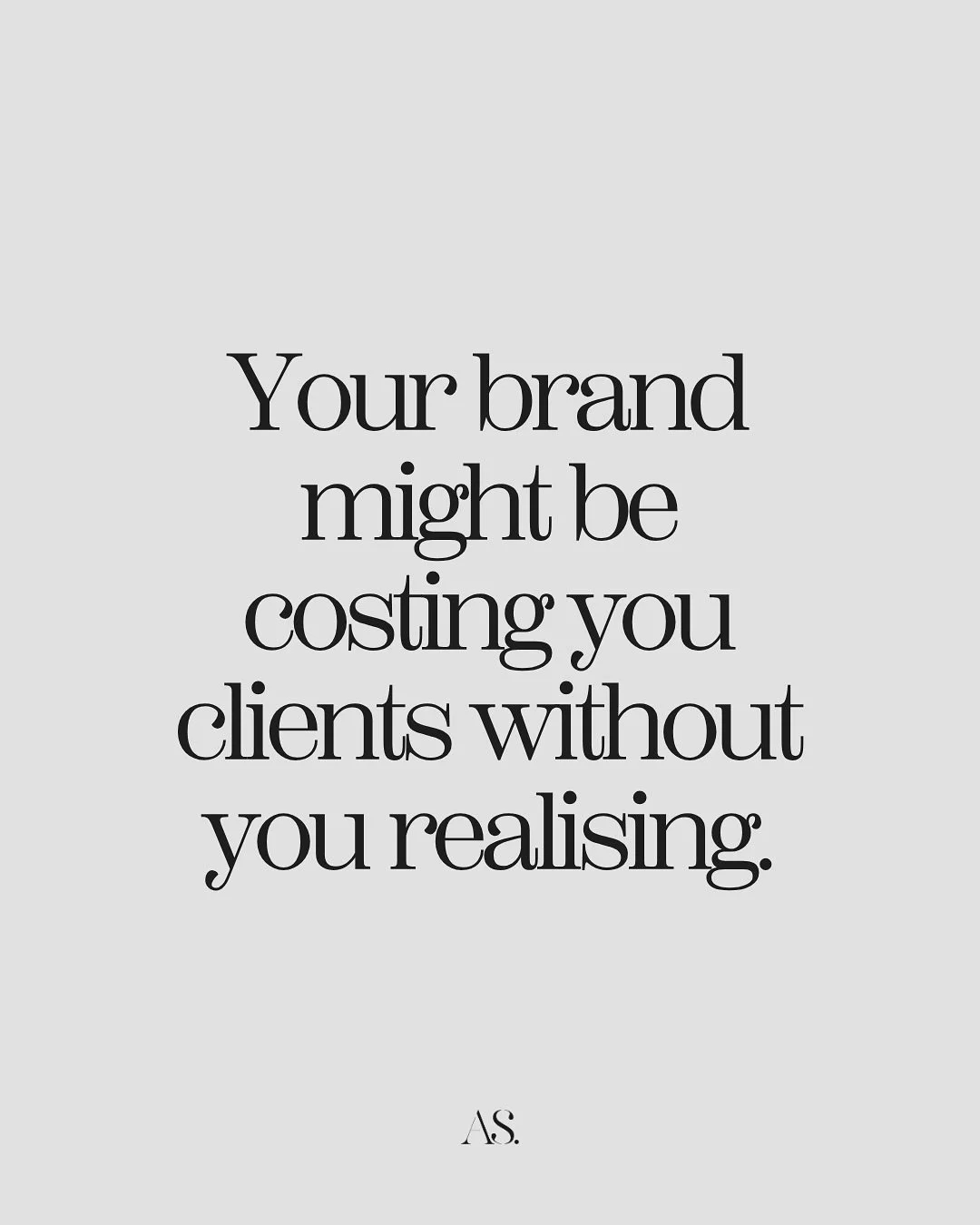 Your brand might be the reason you&rsquo;re not getting more clients. 🤯