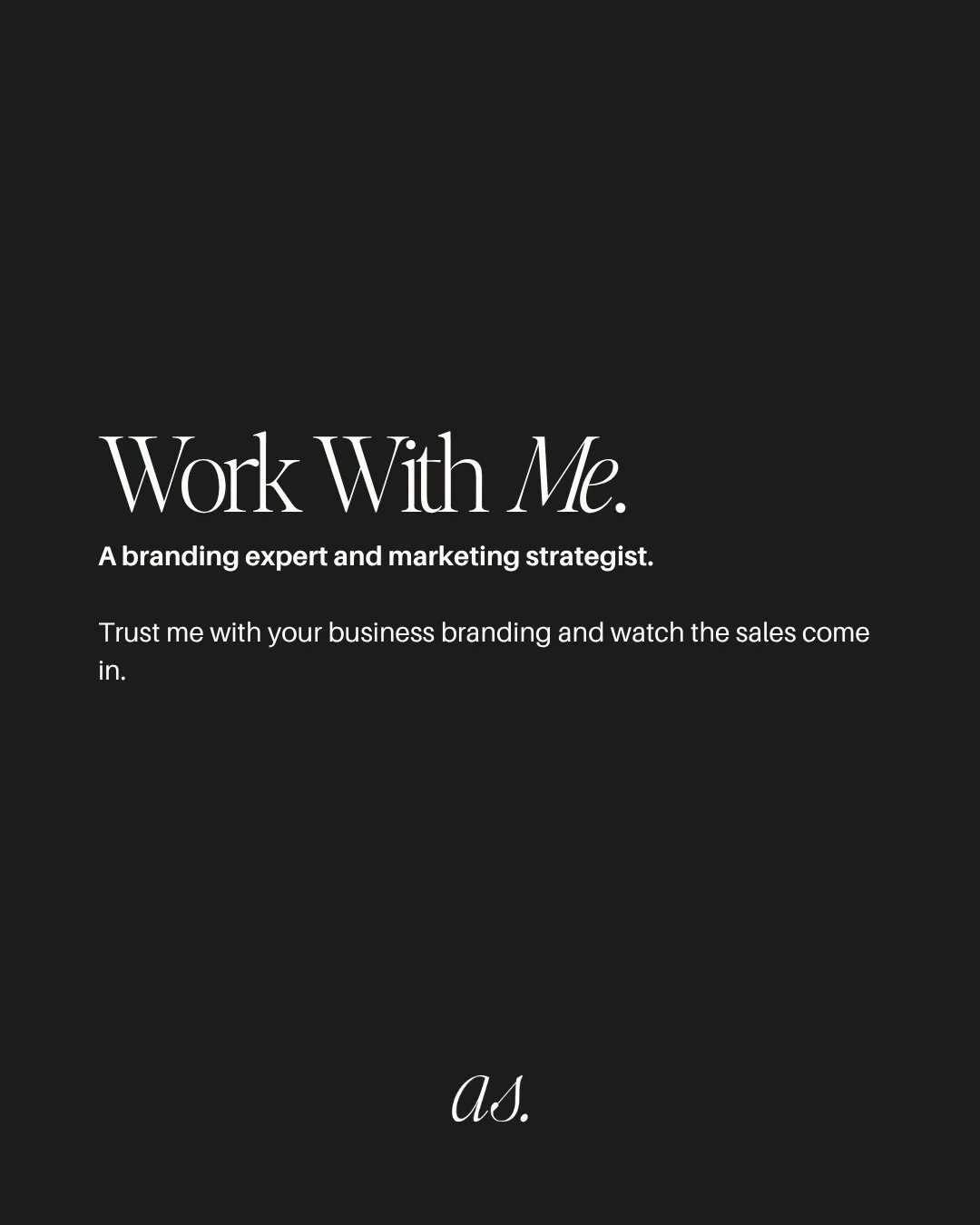 Ways to work with me 🖤

If your brand doesn&rsquo;t reflect the business you&rsquo;ve built - this is where we meet.

I work with business owners who are done with:

Looking DIY from trying to do it all
Not getting the enquiries they deserve
A brand