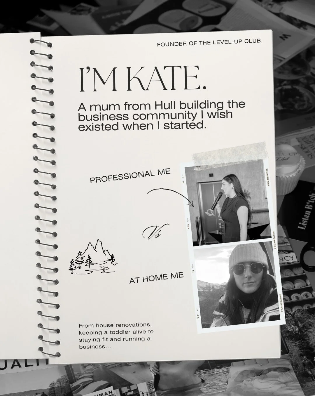 Thought it was about time I properly introduced myself&hellip; 👋

I&rsquo;m Kate.

A mum from Hull, owner of Absorb Studios, founder of The Level-Up Club and a professional plate-spinner. 😂

When I&rsquo;m not planning business events, you&rsquo;ll