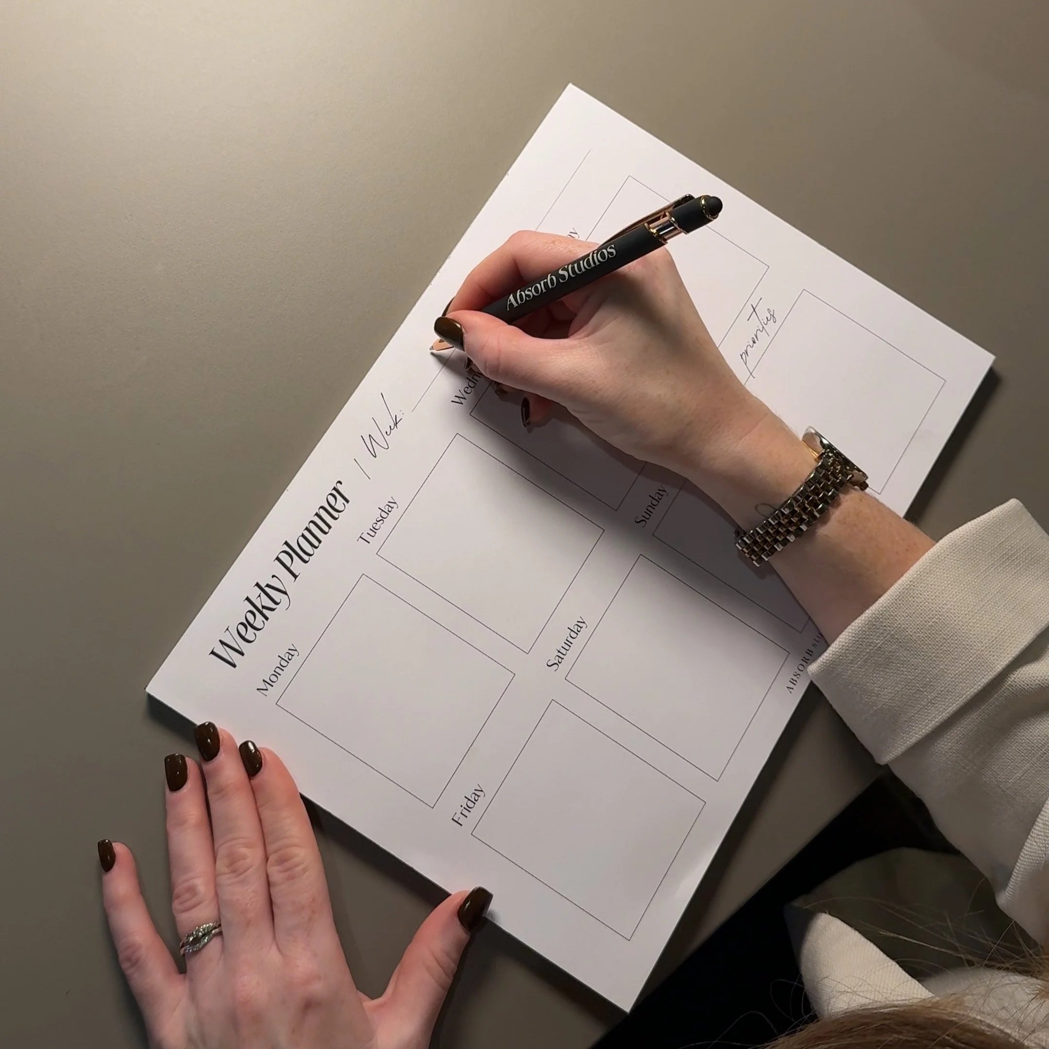 Weekly Planner A4 Pad