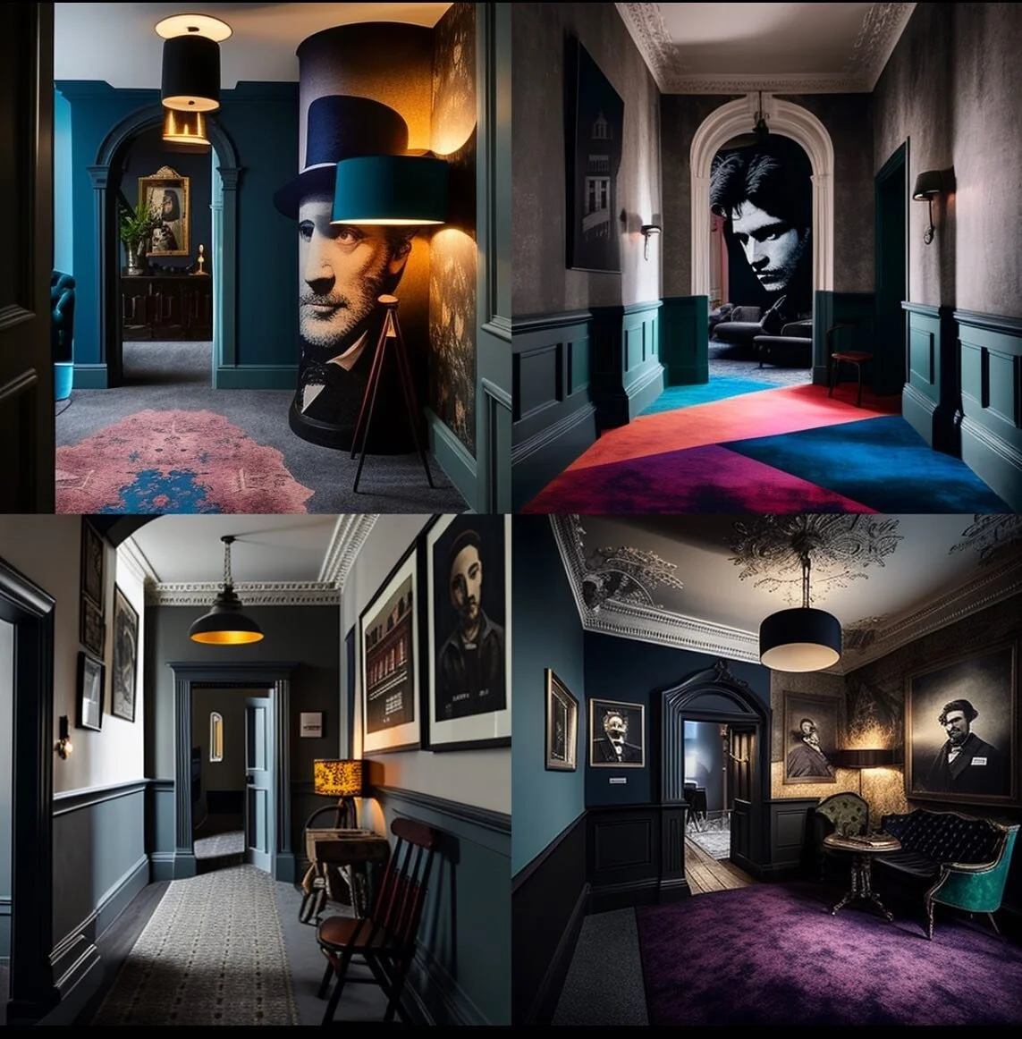 Interior concepts for forthcoming project, creating &lsquo;club like&rsquo; learning spaces for a business school. 

Working with #midjourney 

#architects #interiors #ai #london #education #residential #development