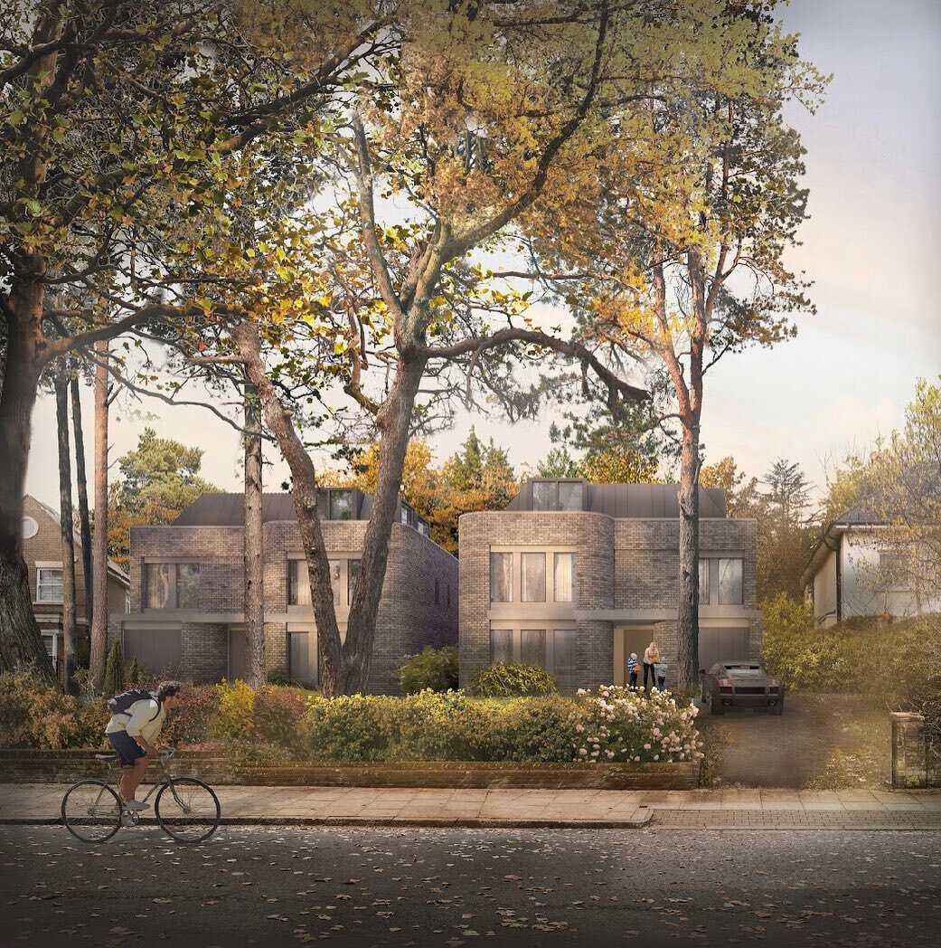 Introducing our latest project: two new stunning contemporary homes nestled among mature trees in North London.

Warm brick and sleek lines make for a modern yet inviting facade.

Watch this space.

#architects #london #newhomes #residential #archite