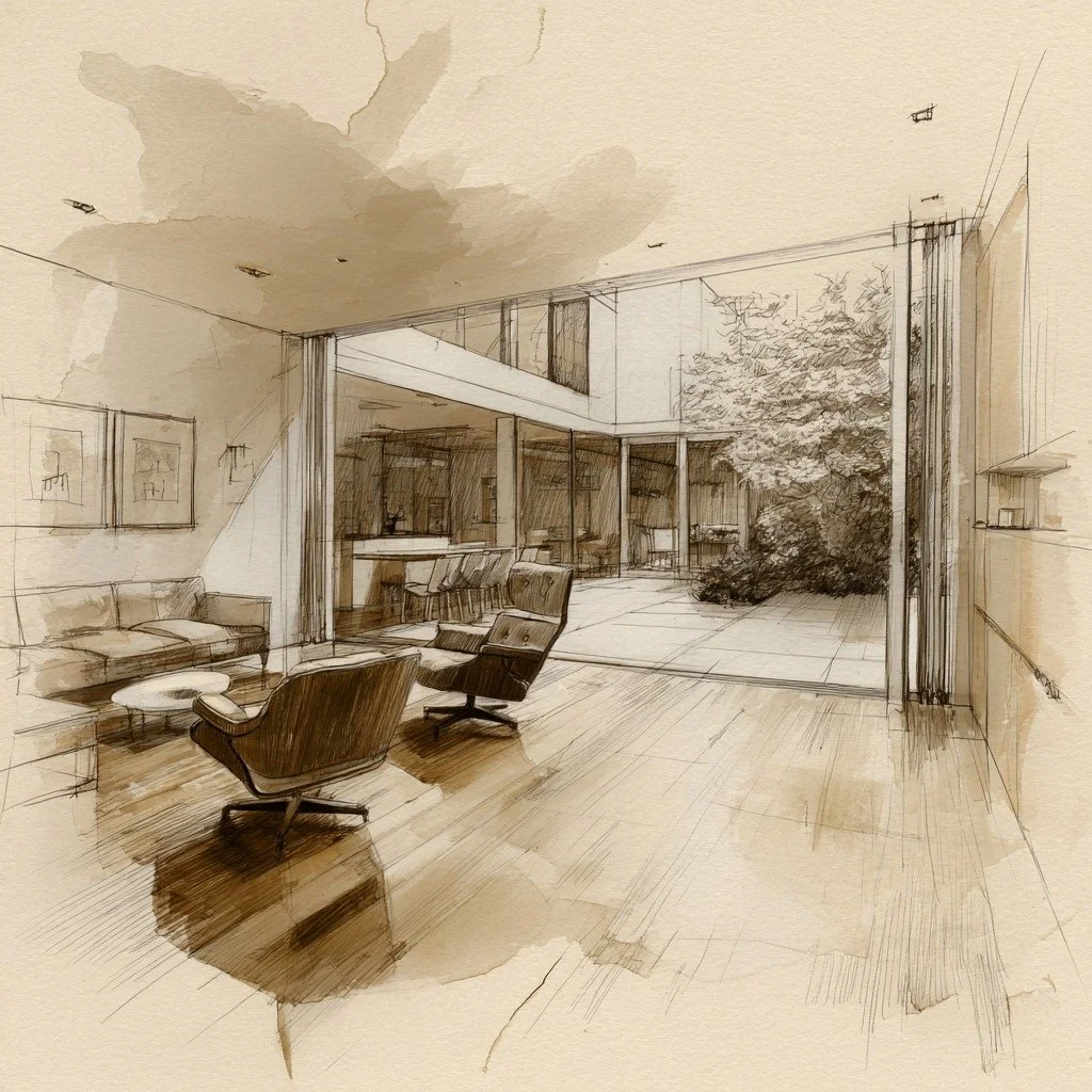 Early-stage ideas taking shape.

Exploring light, proportion, and materiality for a residential project in Hampstead. 

#HampsteadArchitecture #ResidentialDesign #LondonArchitect #HomeDesign #ArchitectureSketch