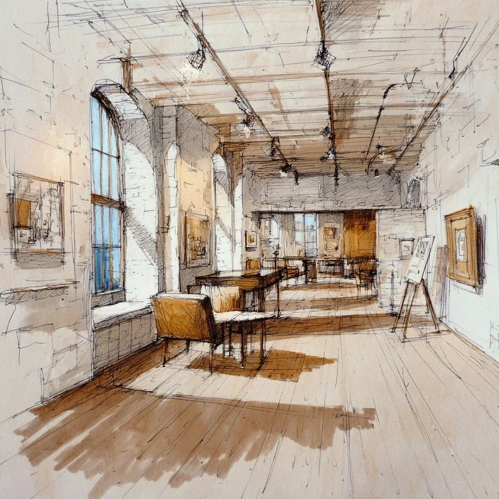Excited to share a project in North London on the drawing board &mdash; the sensitive conversion of a former warehouse building into affordable artists&rsquo; studios and a flexible pop-up gallery space.

The brief was to retain the raw industrial ch