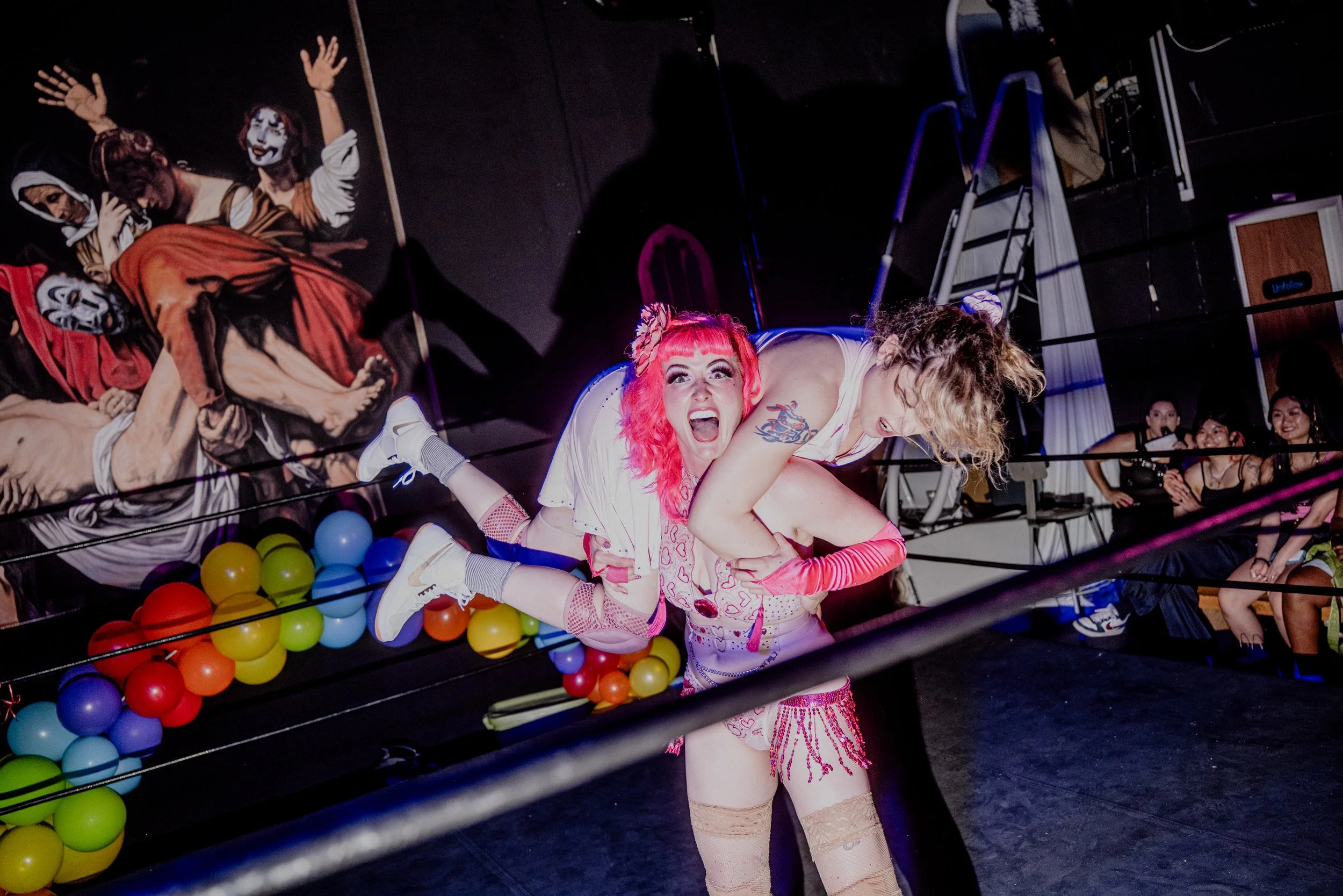 SAPPHIC PILLOW FIGHTING: WILL THEY KISS???  