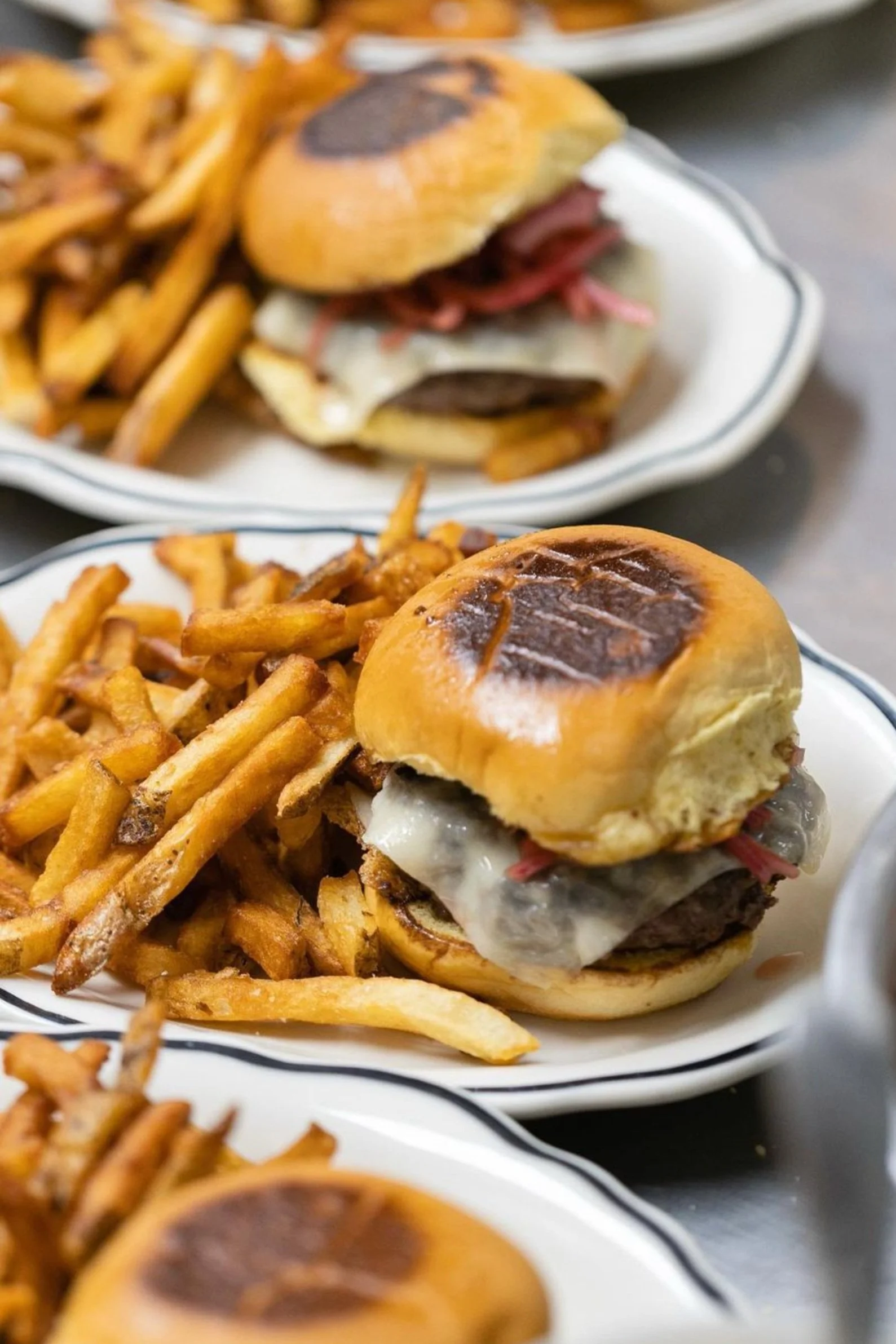 Cheeseburger and fries