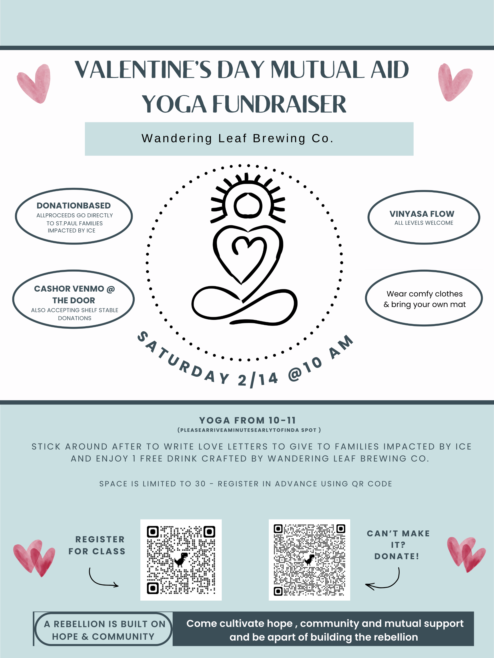 Valentine's Day Yoga Mutual Aid Fundraiser