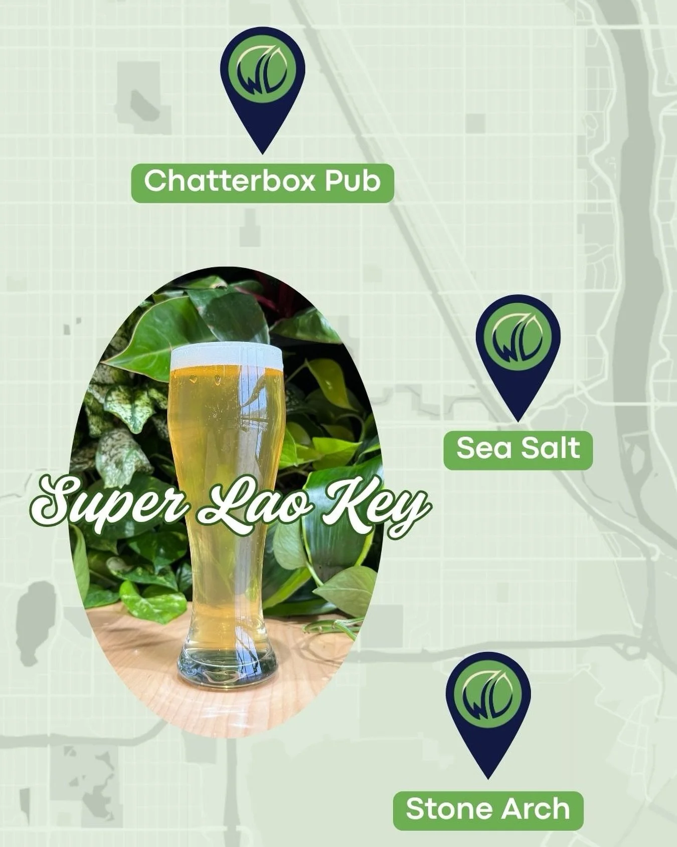 Super Lao Key is back in the taproom AND available around the Twin Cities! 🌴 You can find Wandering Leaf&rsquo;s Sticky Rice Lager at Chatterbox Pub, Sea Salt seafood restaurant and Stone Arch in the airport. 🍻 With the flavors of coconut and Panda