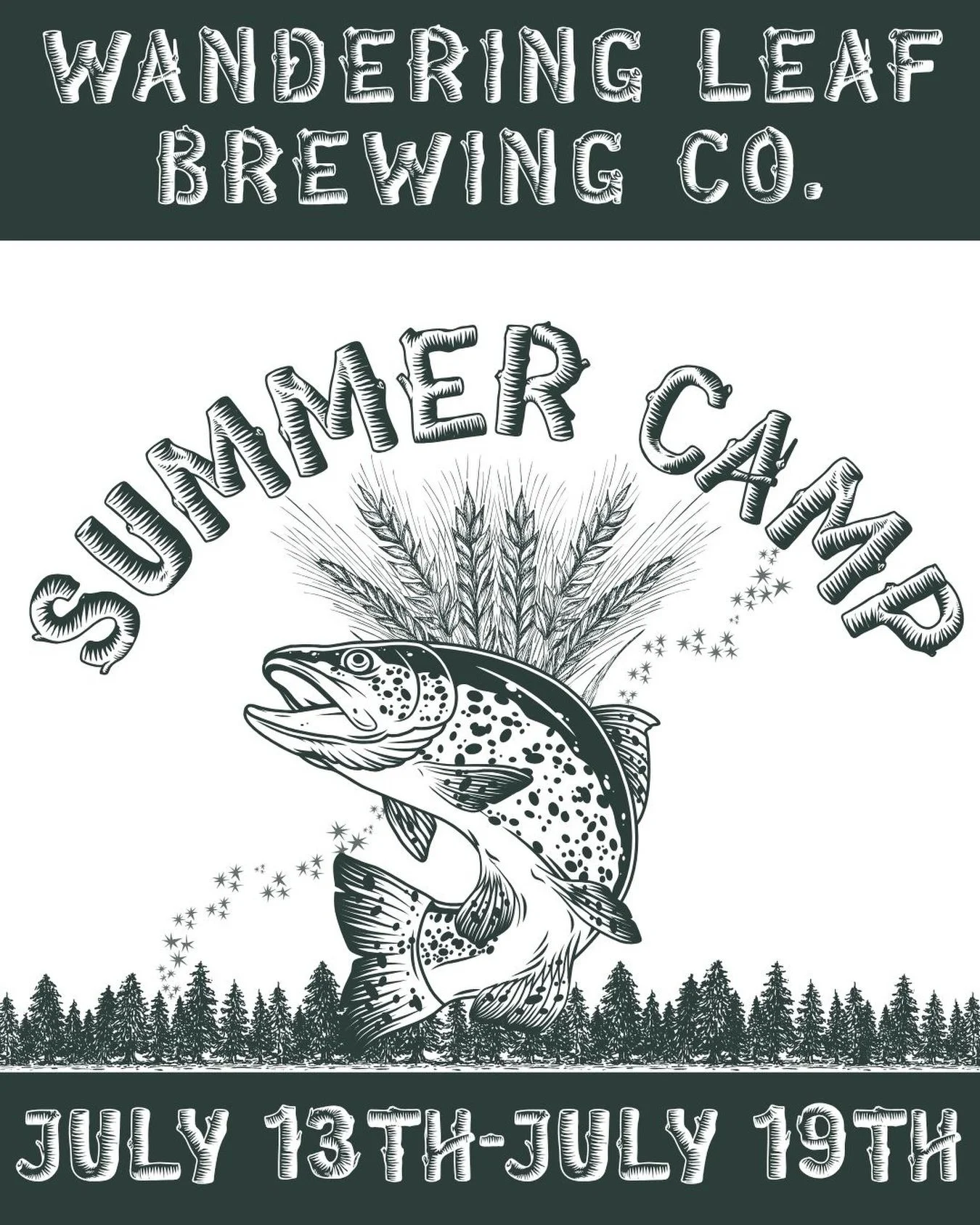 Wandering Leaf is bringing you a week of Adult Summer Camp! 🏕️ All the best parts of camp, minus the mosquitoes, plus beer, July 13-19! 🍺

Highlights include a cribbage tournament, behind the scenes brewery tours and tastings, knot-tying, friendshi
