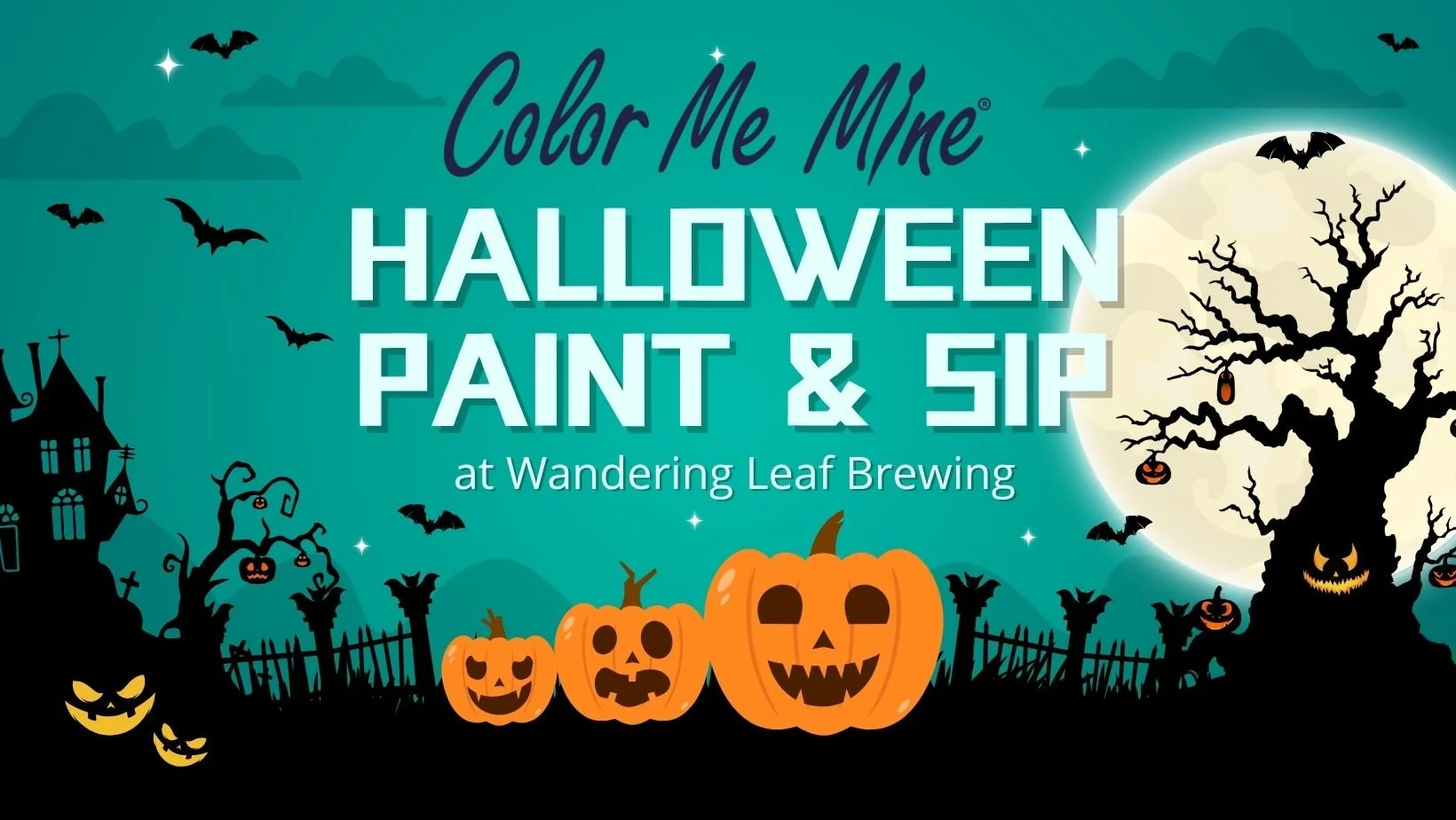 Halloween Pottery Paint & Sip