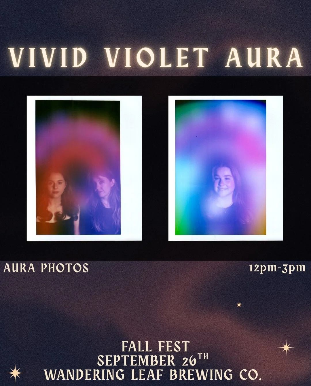 FALL FEST: WITCHY &amp; WONDERFUL 🪄
It&rsquo;s the season of the witch and the Harvest Moon, and we&rsquo;re embracing both at Fall Fest! 🌕 Vivid Violet Aura will offer Aura Photo sessions, which include self-reflection, connection, and shared huma