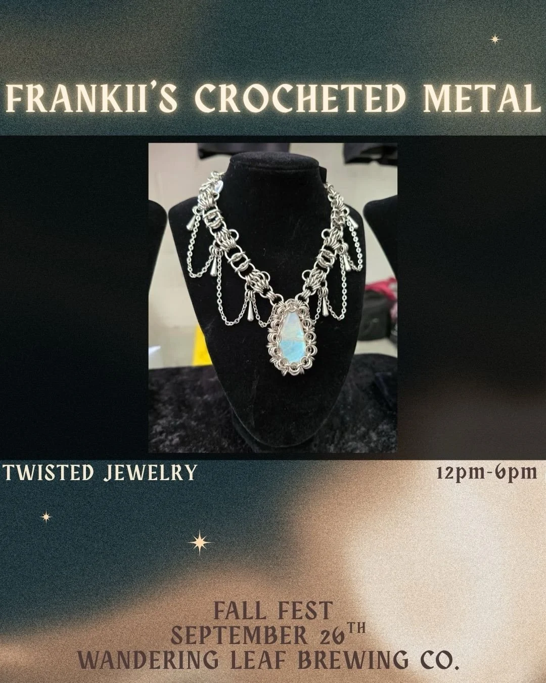 FALL FEST MAKERS MARKET 💫
We&rsquo;ve got a group of local creators who&rsquo;ll be here at Fall Fest with their wares and our CSA partner Featherstone Farm from 12-6 on Saturday! 🍁

⛓️Frankii&rsquo;s Crocheted Metal: Intricate, twisted-metal jewel