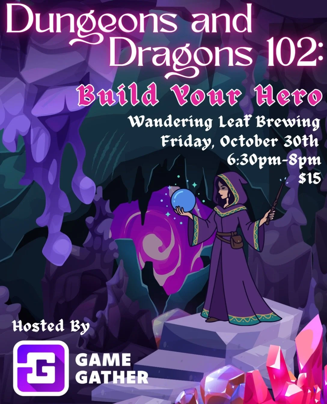 We heard you! Another Dungeons &amp; Dragons workshop is coming to Wandering Leaf! 🔮 Already know the basics of D&amp;D? Take the next step by learning how your character actually works, making meaningful choices, and getting more comfortable at the