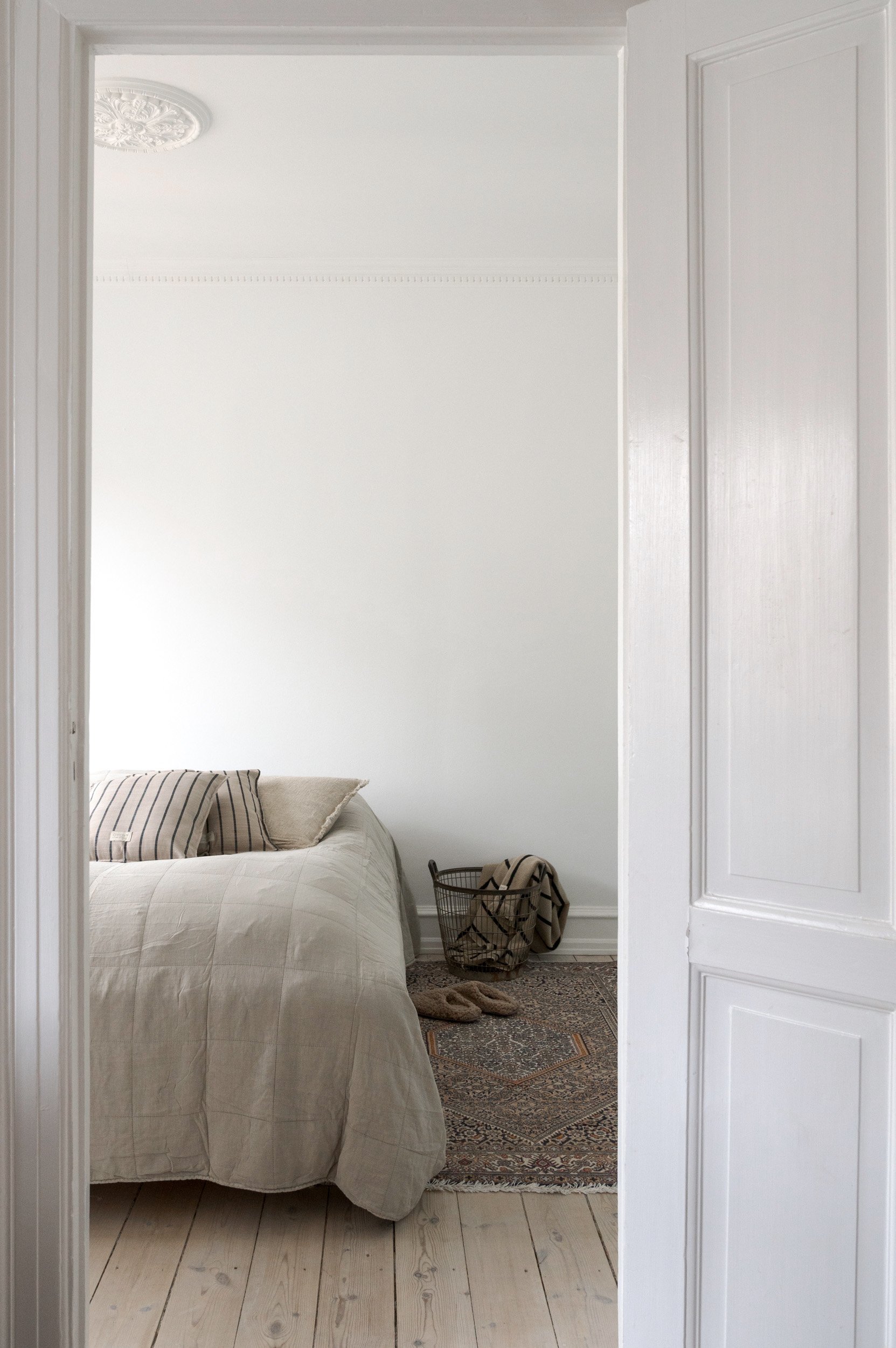 Soveværelse indretning - inspiration til at indrette soveværelset. Beige toner i indretningen