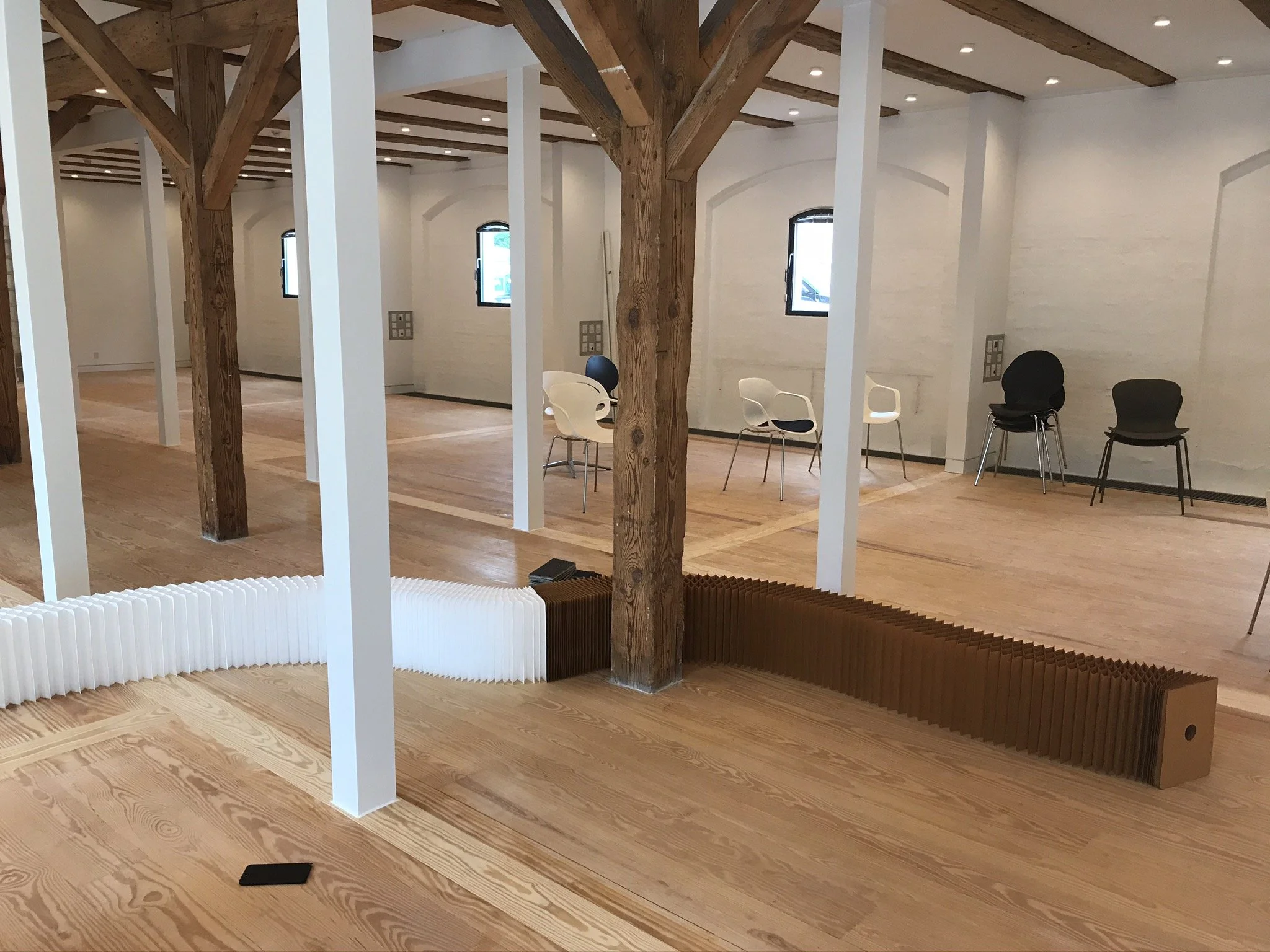 Før billeder inden indretning af kontorareal