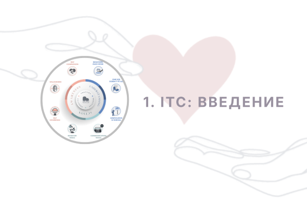 ITC Wheel with words in Russian that read "1. ITC: Introduction" when translated to English