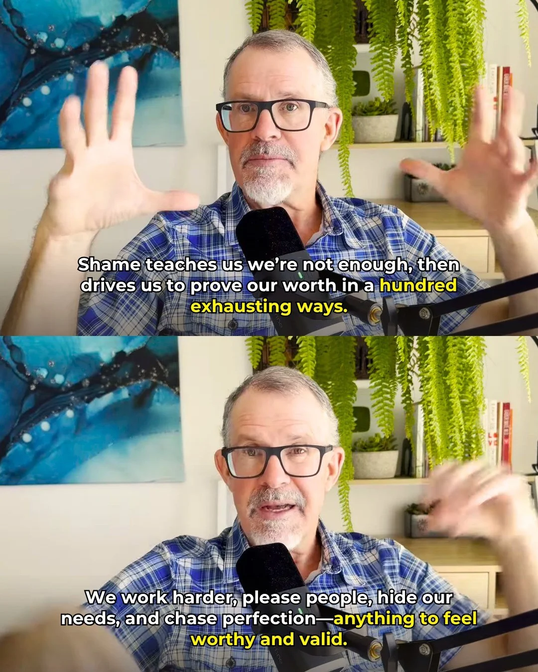Shame can quietly run a person’s whole life—driving perfectionism, people-pleasing, and the endless pressure to prove worth. Healing begins when we start to see those patterns for what they are: survival strategies that once protected us,
