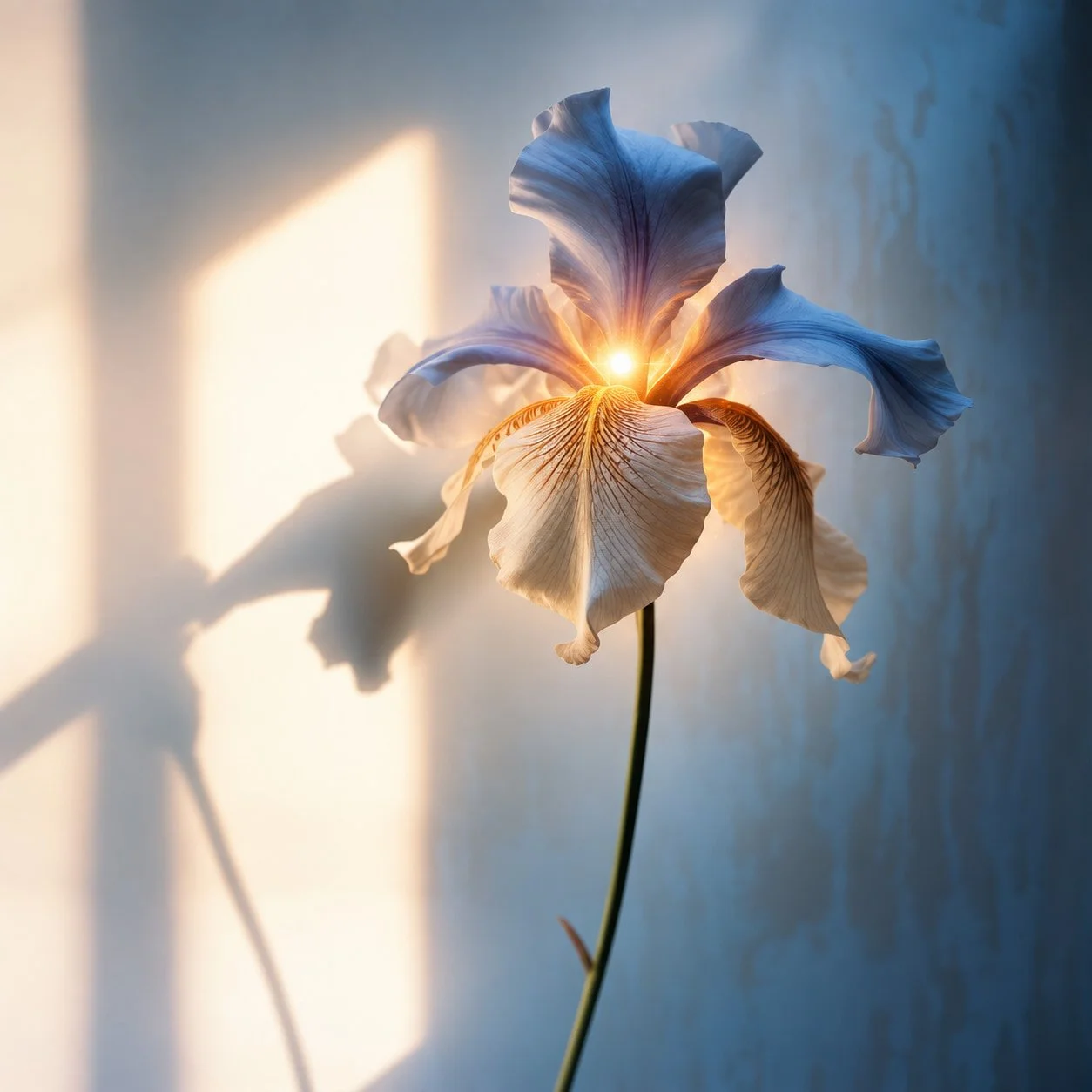 Iris with glow