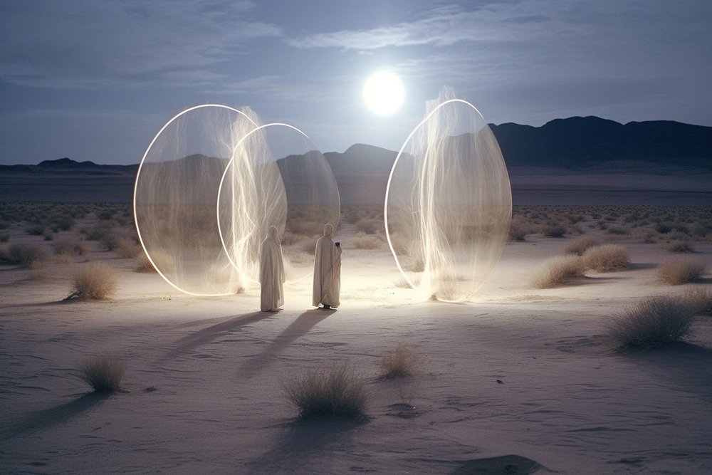  A Spectral Scene in the Desert 