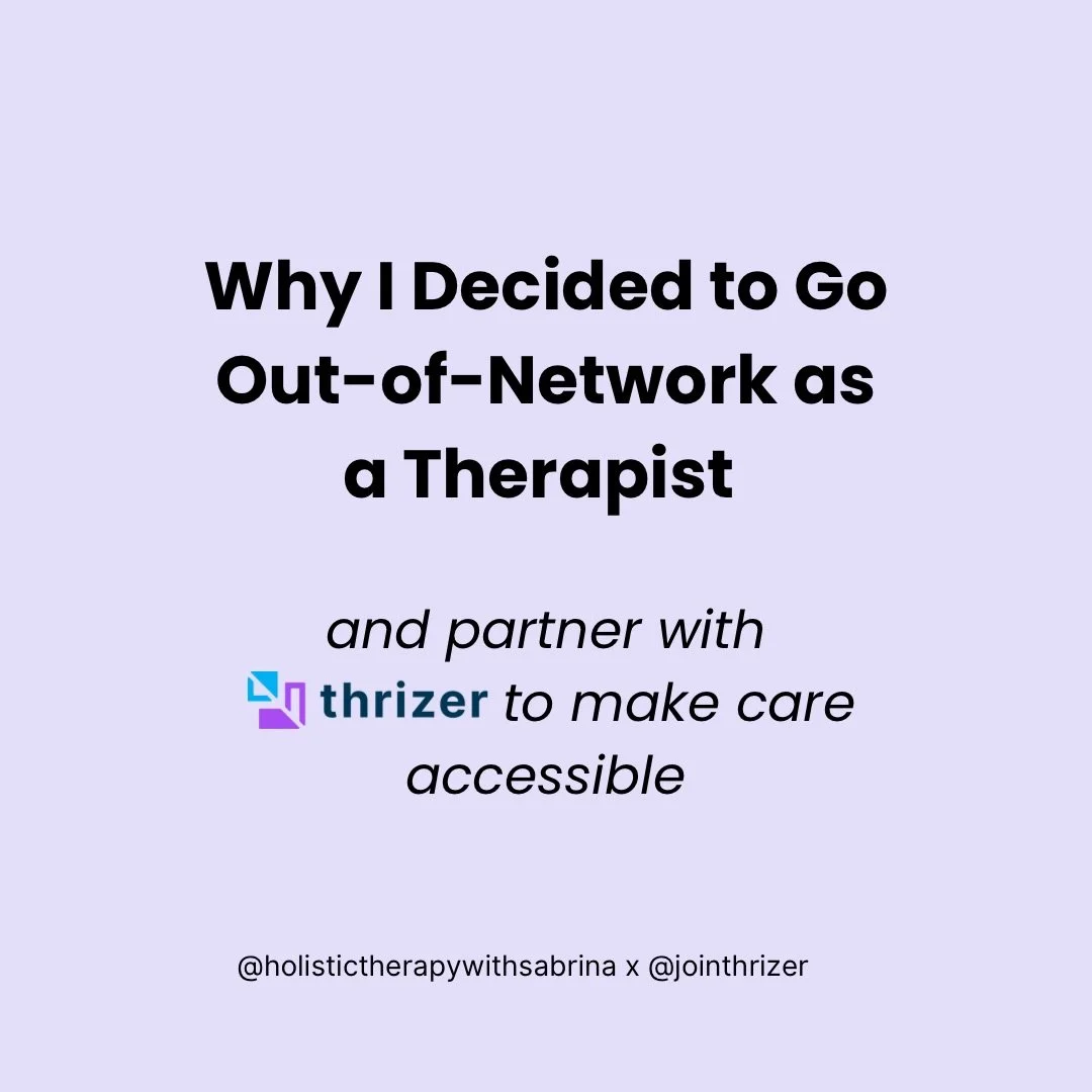 My story on burnout and why I choose to partner with @jointhrizer to help make OON therapy accessible for my clients ⬇️

Before I stepped into private practice, I was deep in the world of non-profit trauma work in shelters, residential crisis centers