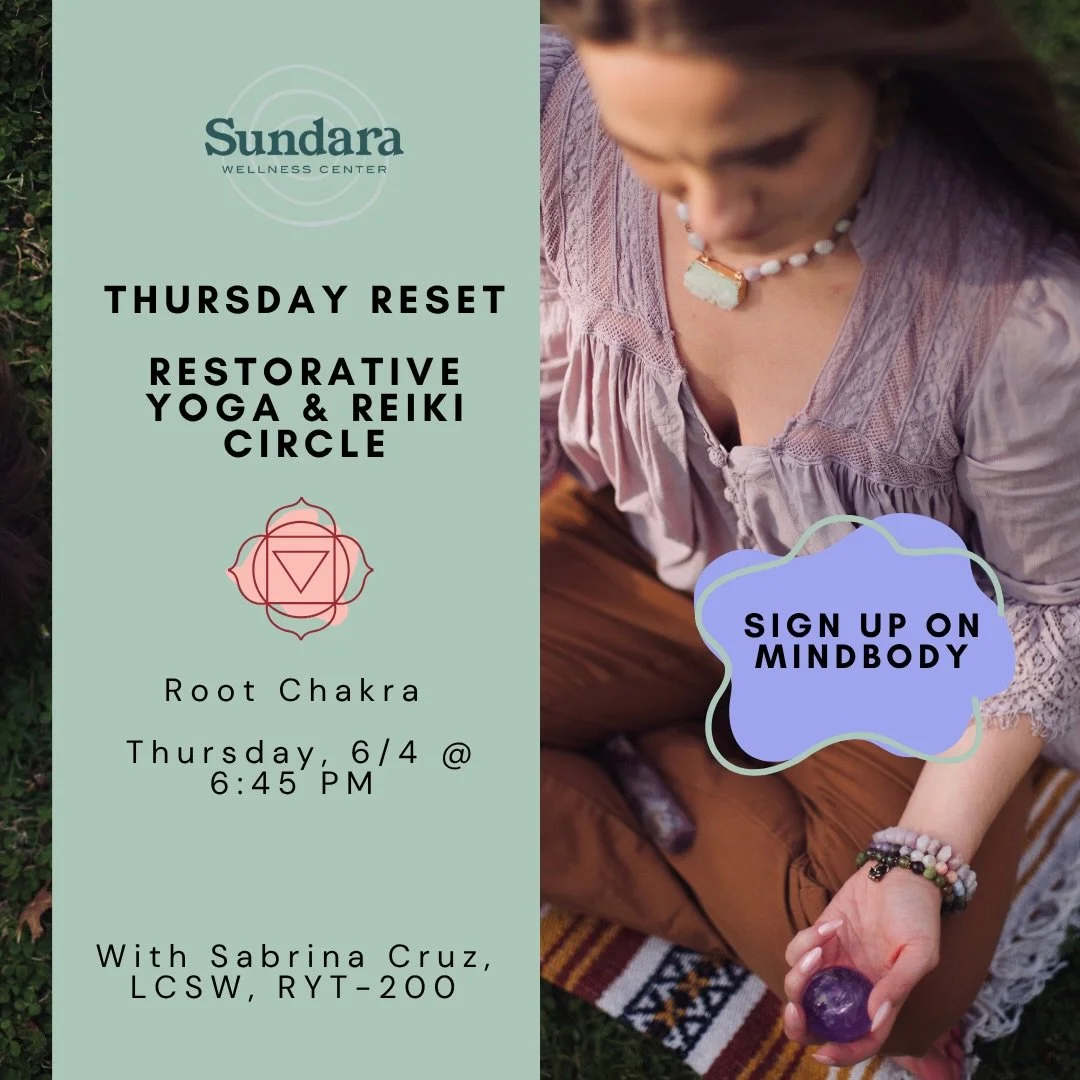 We&rsquo;re almost sold out for this Thursday and have a few spots left for our Root Chakra Thursday Reset: Restorative Yoga &amp; Reiki @sundara_wellness ❤️

Join us every Thursday in June to exhale, unwind, and rest during our Thursday Reset Restor