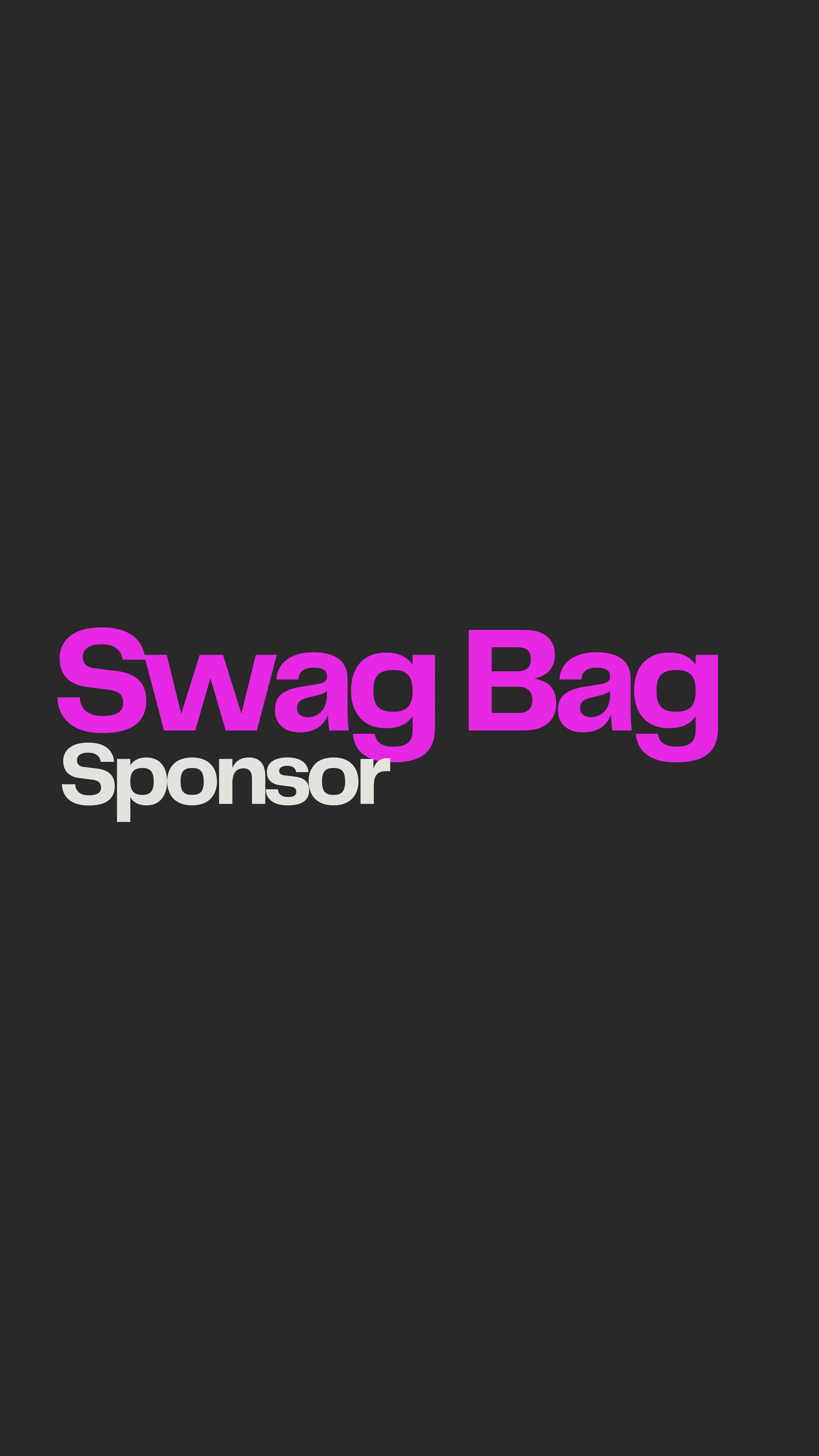 Swag Bag Sponsorship