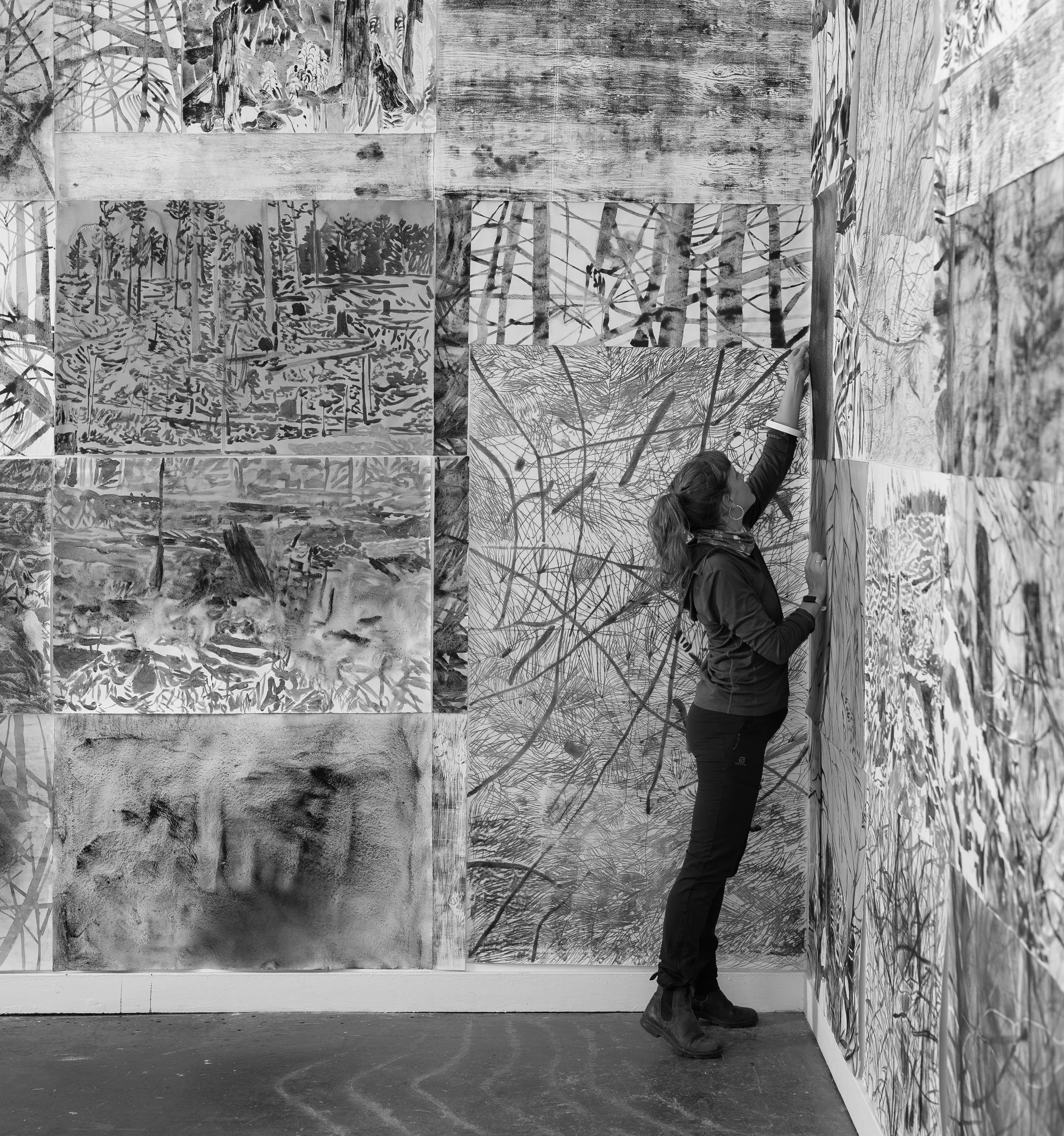 Genevieve Robertson' studio view