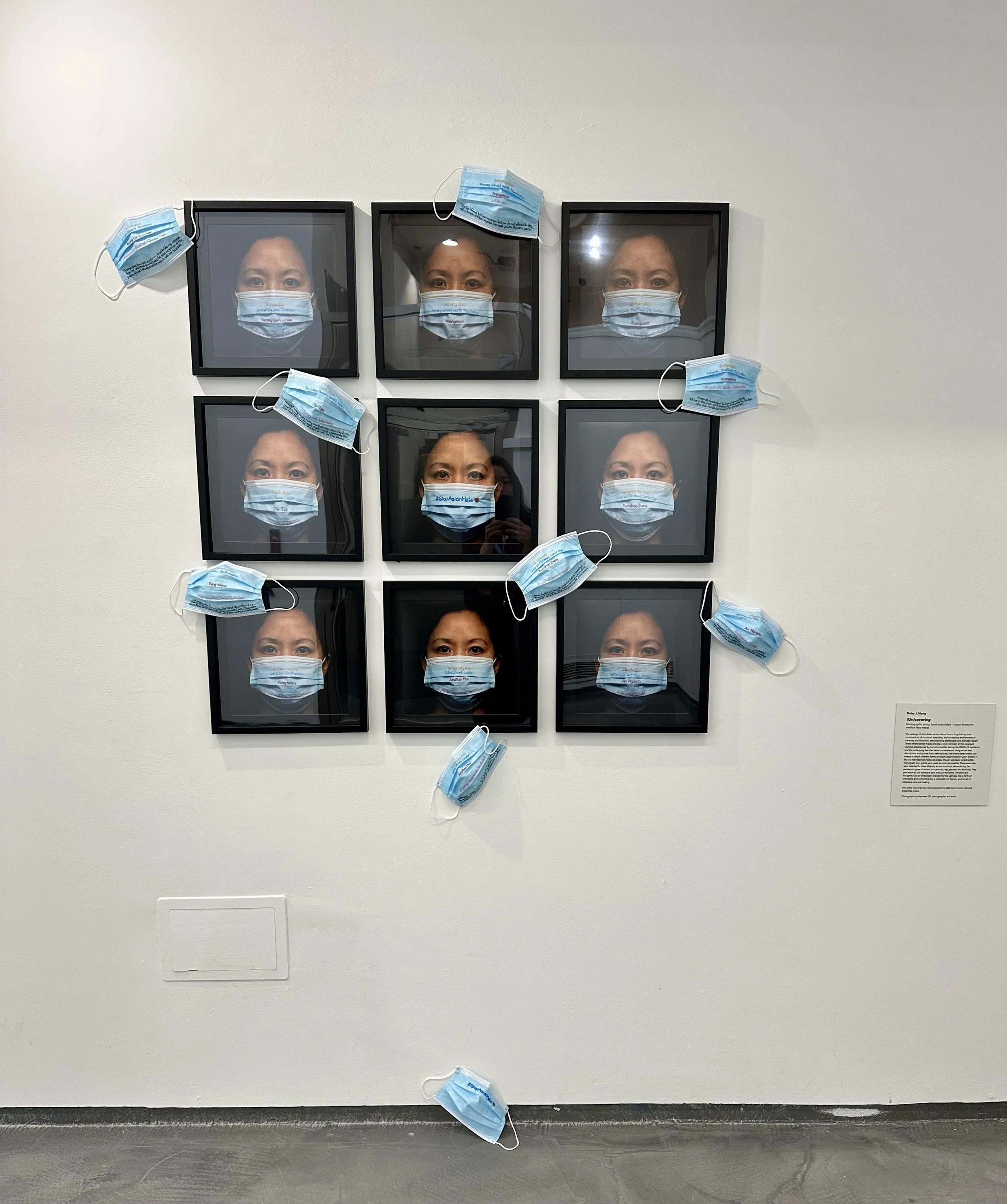 Examples of embroidery work with descriptive alt text