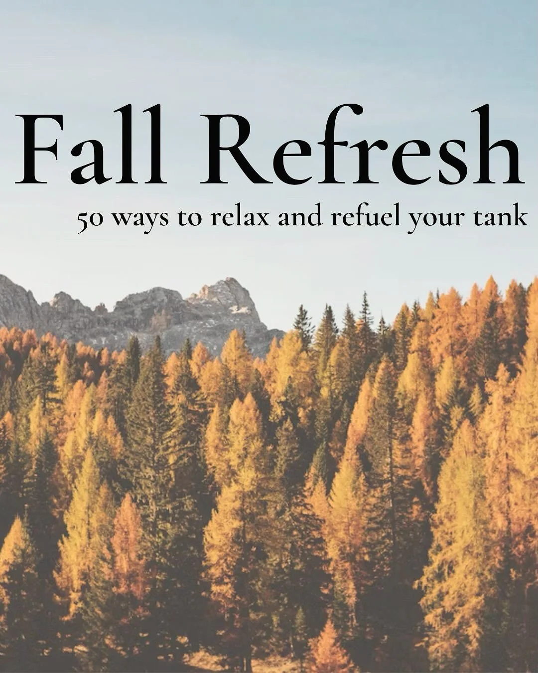 🍂🍂Send this to your favorite person🍂🍂
Fall is the perfect time to reset your mind before the holidays hit! Hope your able to grab a useful coping strategy for this years cozy season. 
.
.
.
.
.
.
.
.
.
This page is not a substitute for therapy.