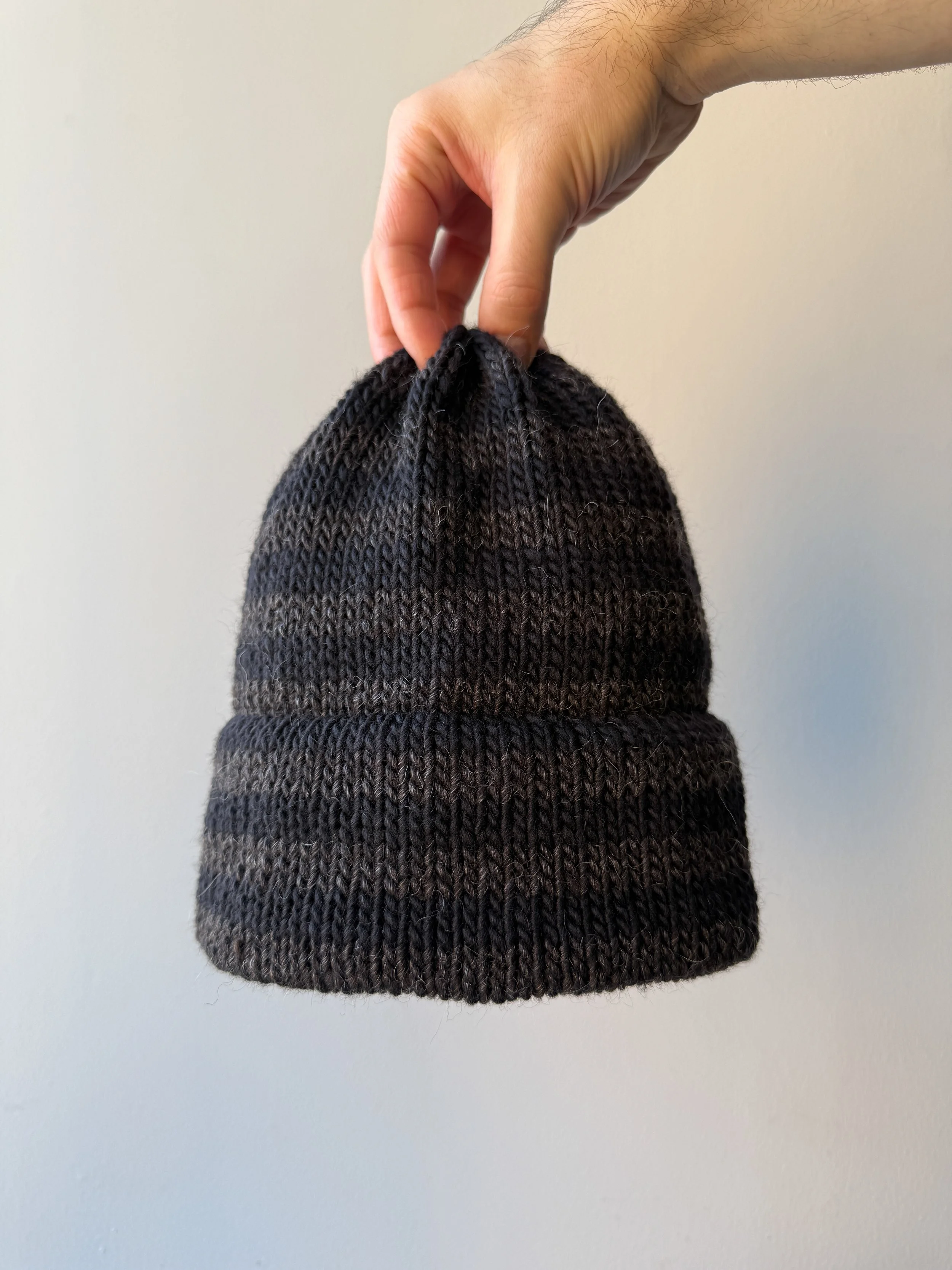 Charcoal and Black Stripe