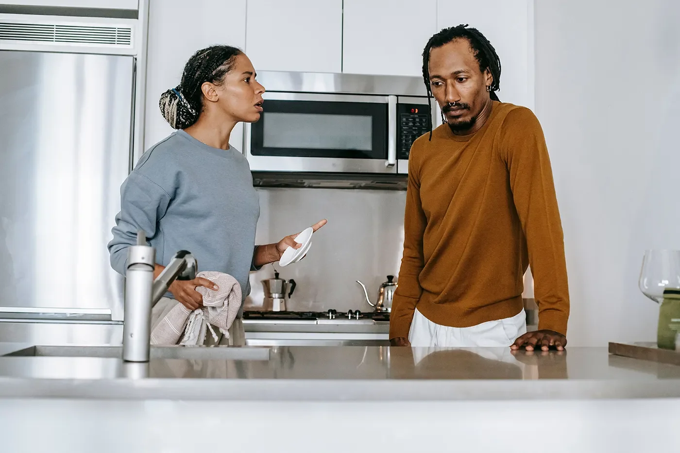 two people arguing