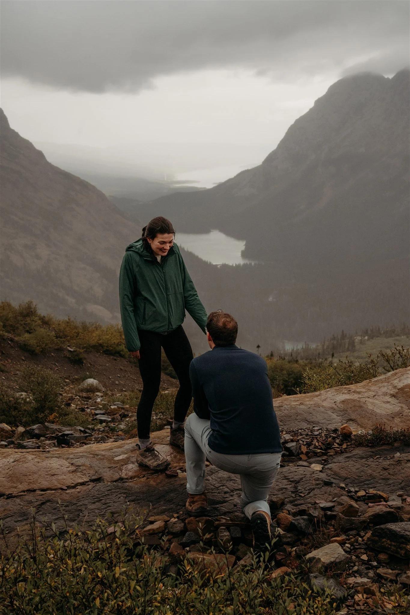 Glacier National Park, Montana surprise proposal photographer Alex Gale Photography
