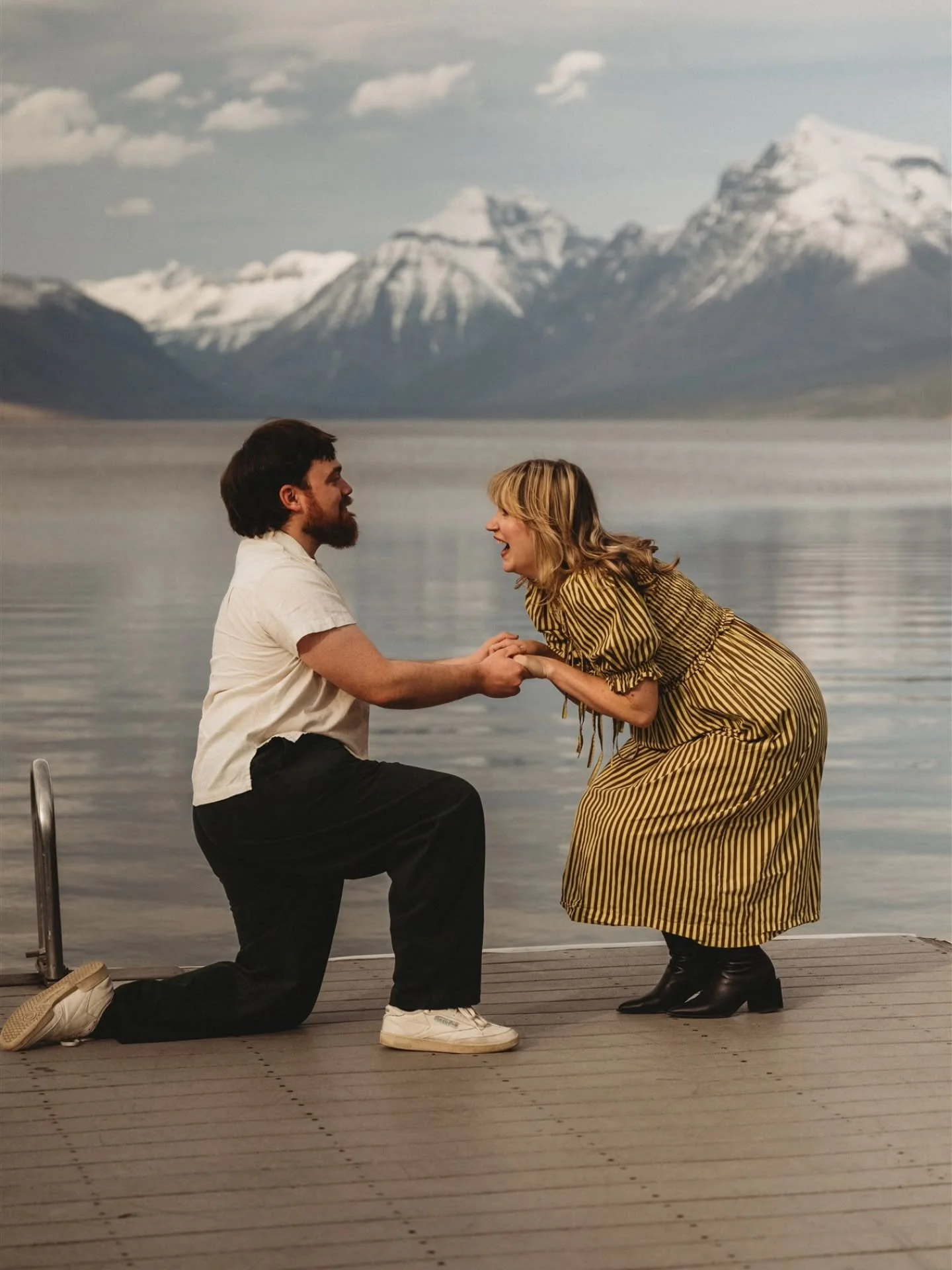 Erin's energy was ELECTRIC as William proposed... we laughed, cried, and I got caught 🤭

These two are a blast to be around and they need to come back very soon 😘

#glaciernationalparkelopementphotographer #glaciernationalparkproposal #glaciernatio