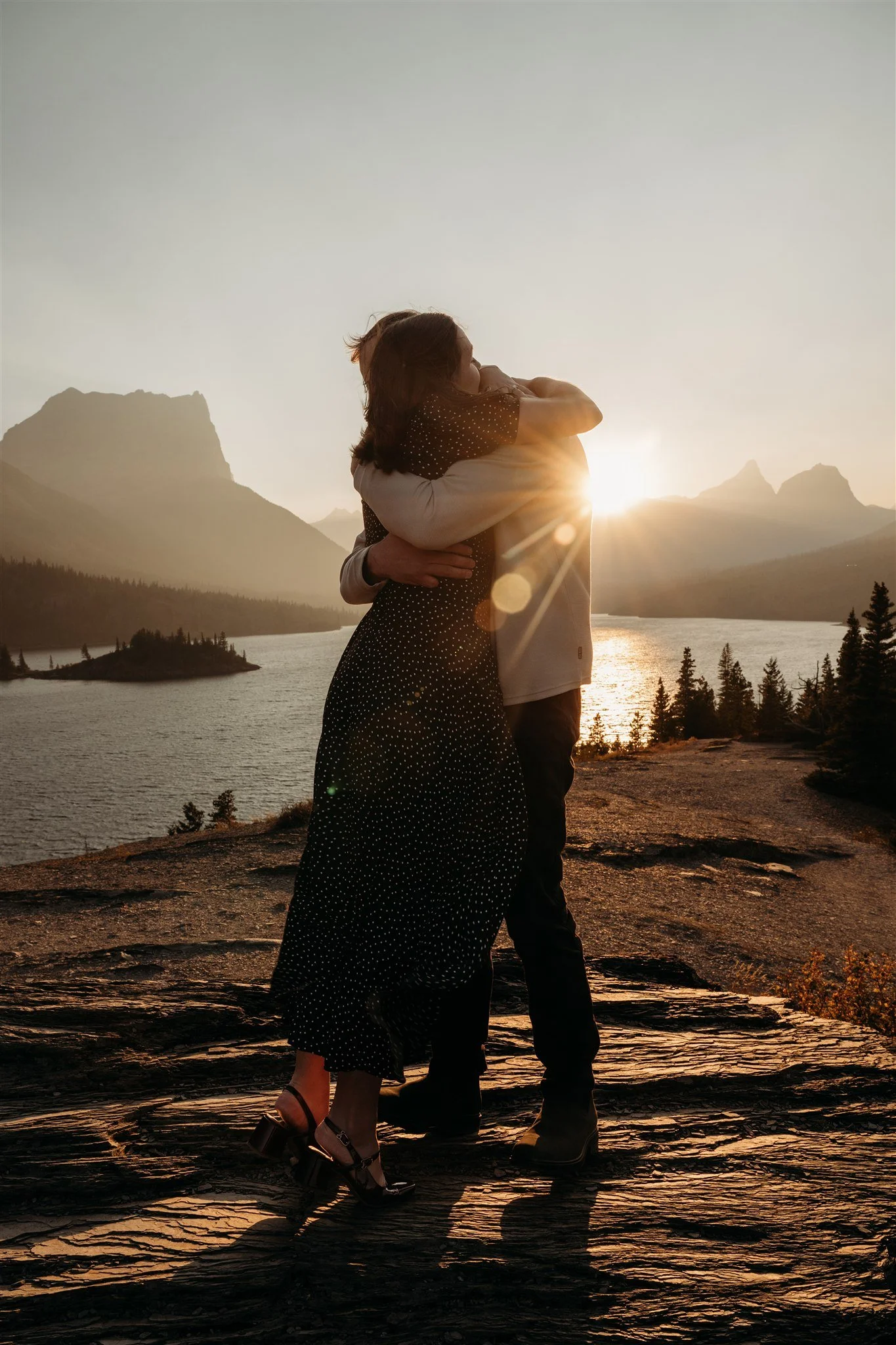Glacier National Park, Montana surprise proposal photographer Alex Gale Photography
