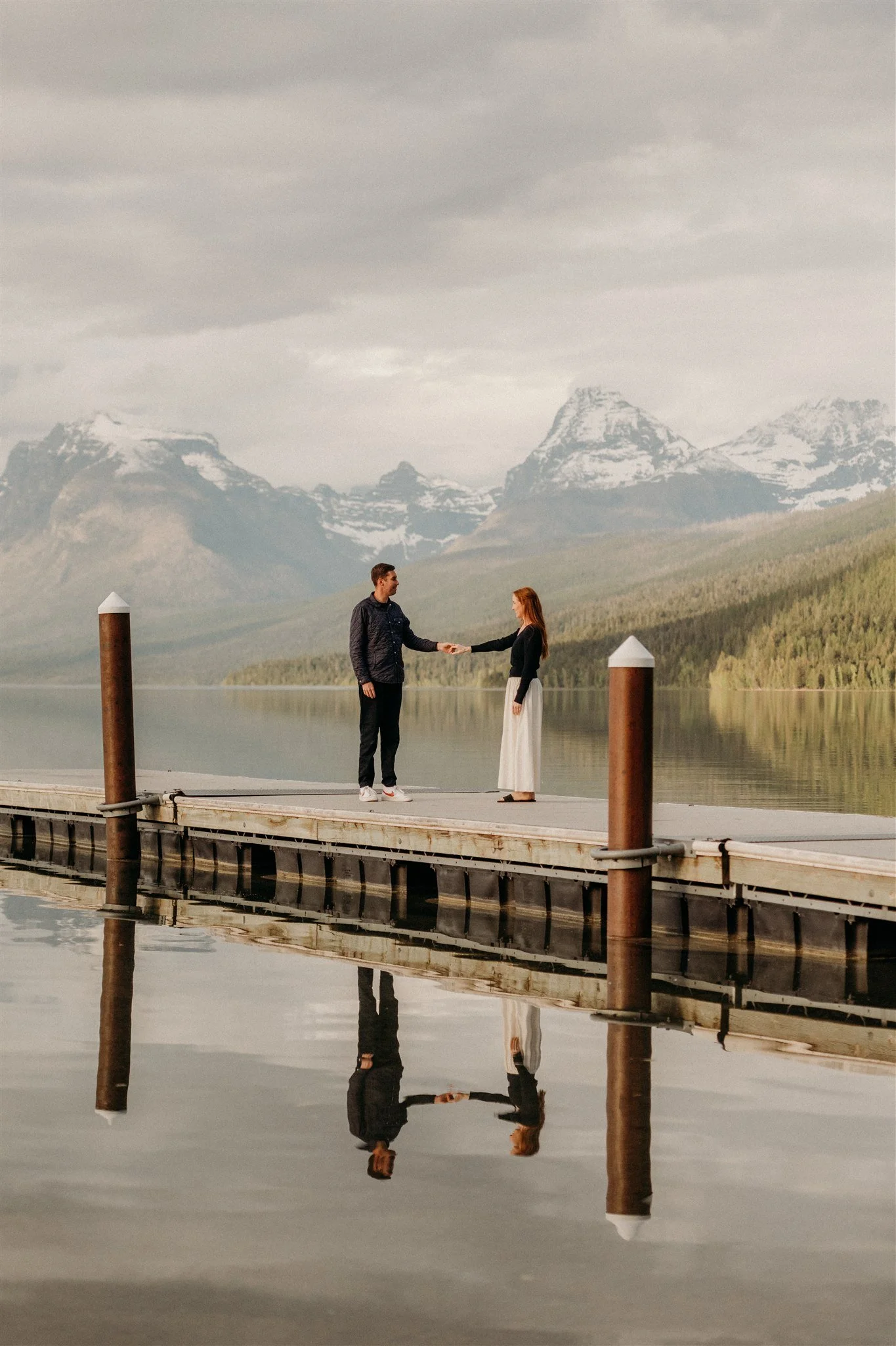 Glacier National Park, Montana surprise proposal photographer Alex Gale Photography